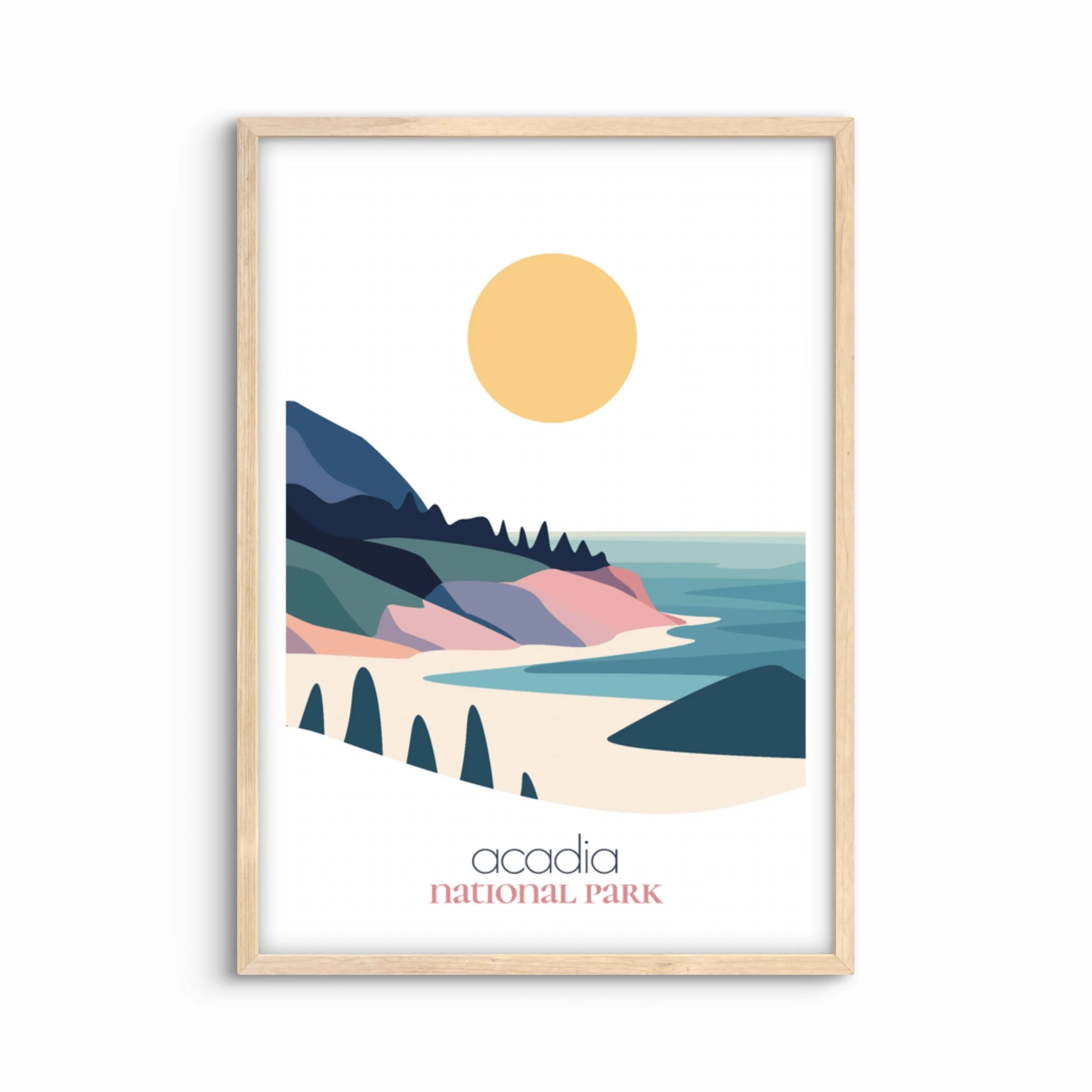 Acadia National Park Travel Poster