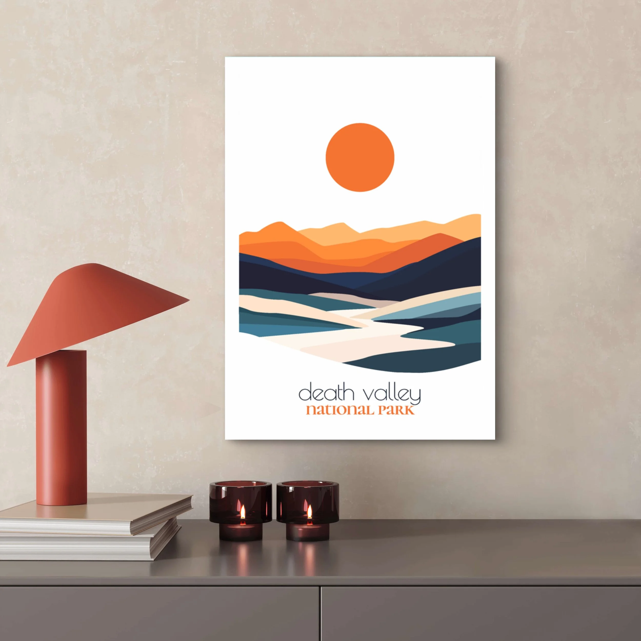 High-quality matte paper for Death Valley national park wall art prints
