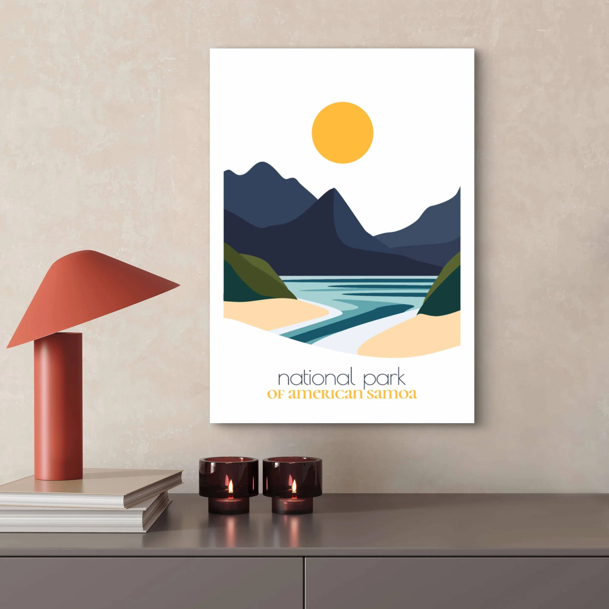 High-quality matte paper for american samoa national park wall art prints