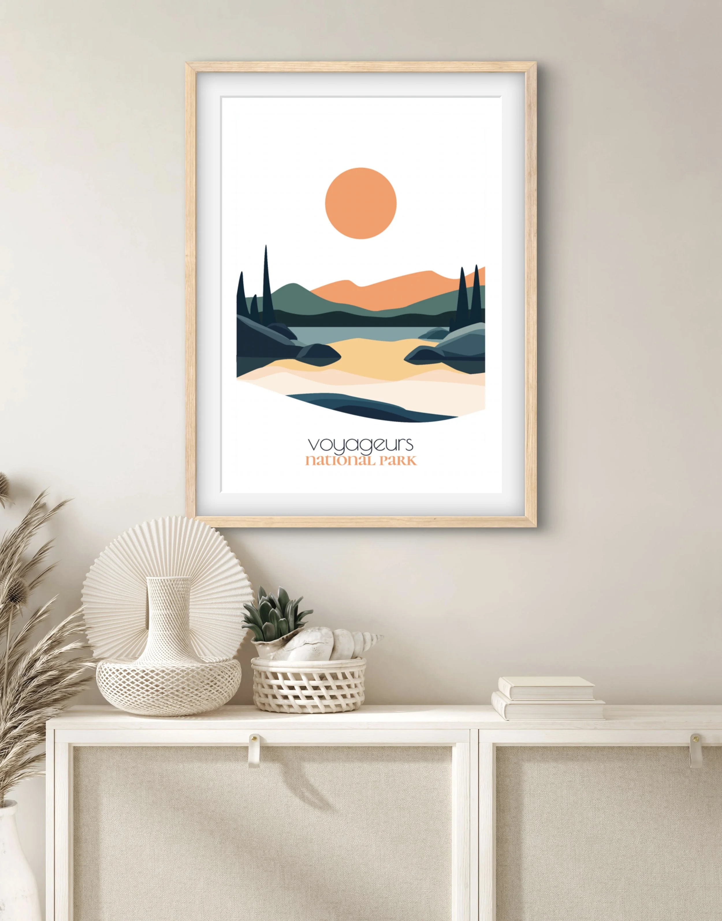 High-quality matte paper for voyageurs national park wall art prints
