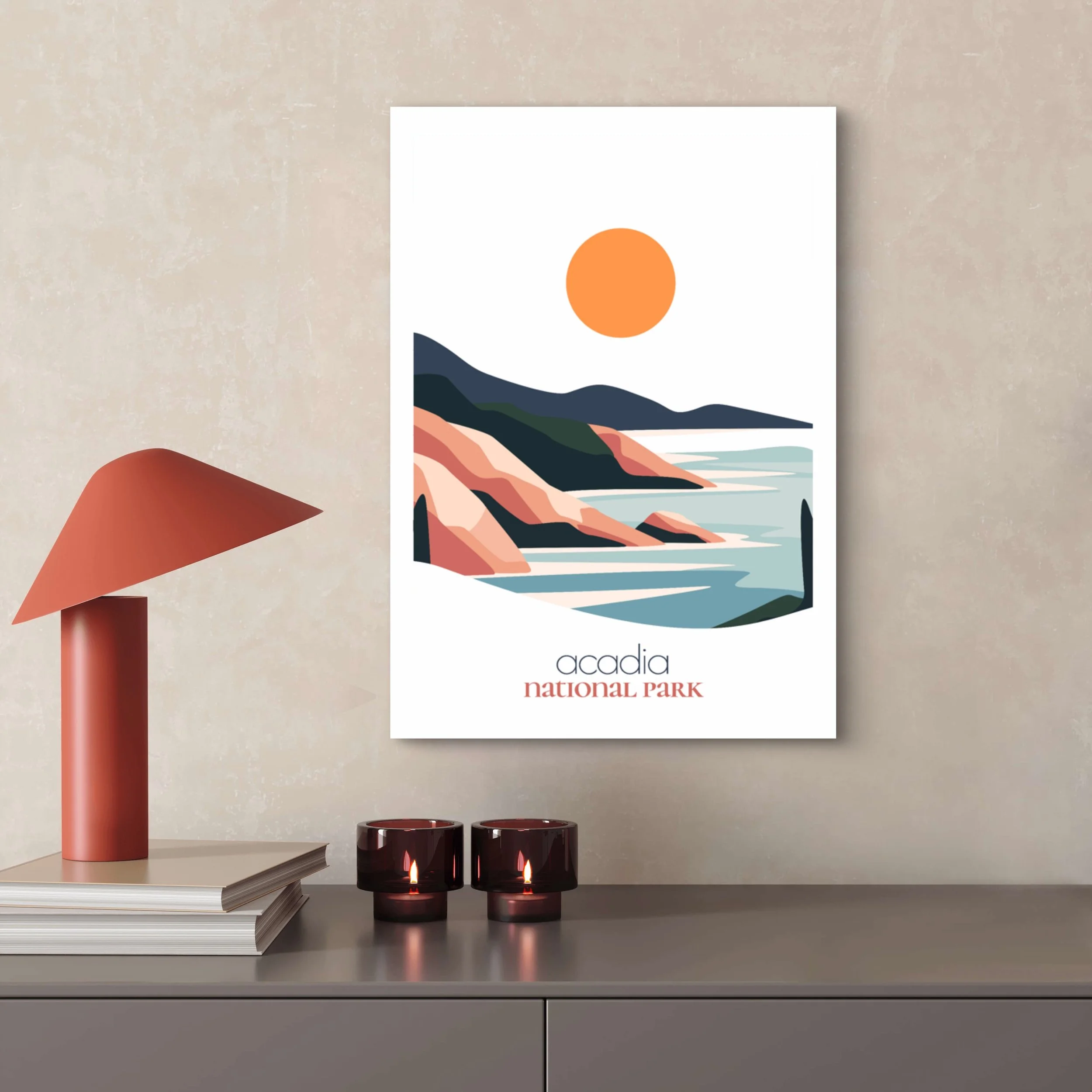 High-quality matte paper for Acadia national park wall art prints