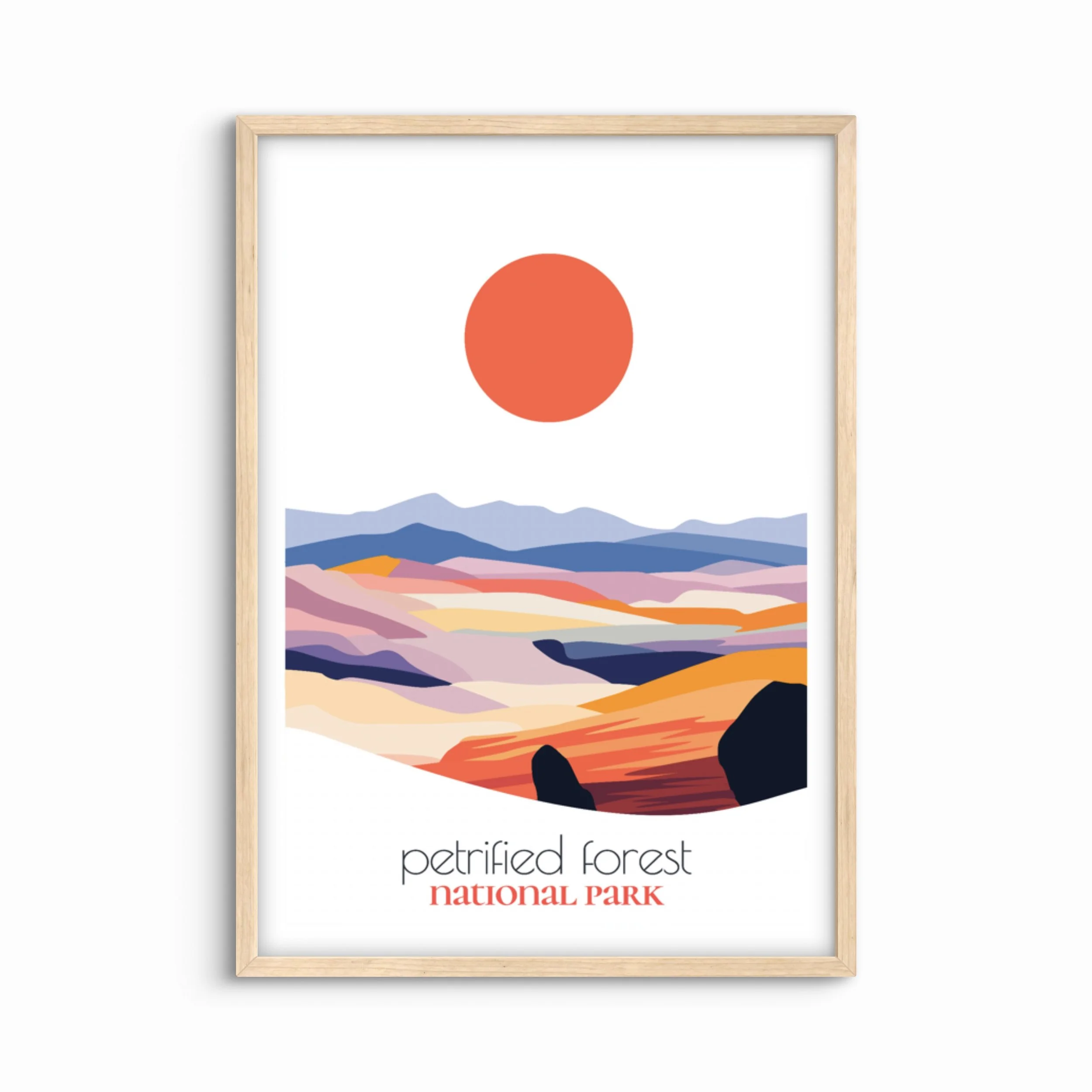 Petrified Forest National Park Travel Poster