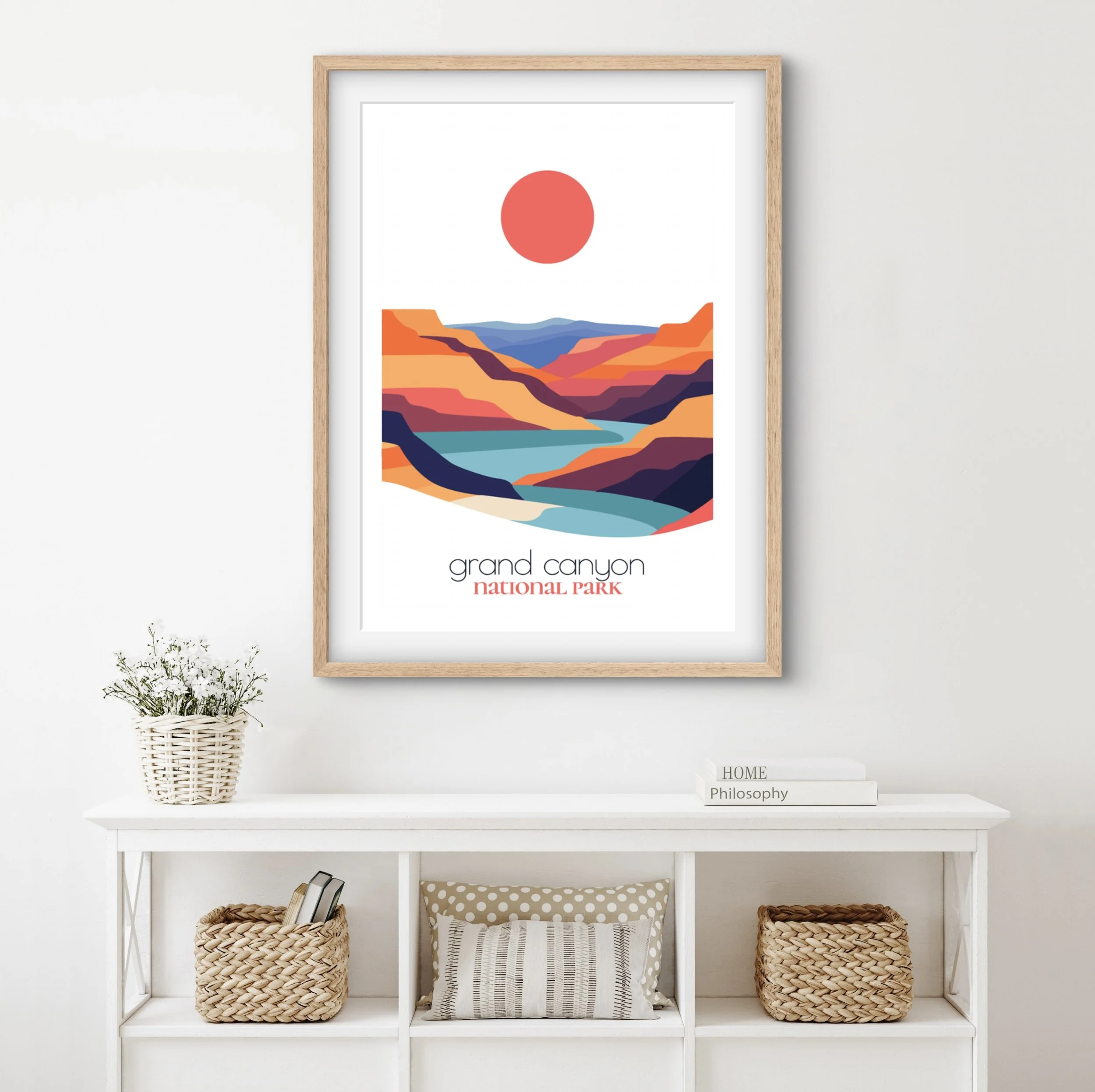 Perfect Grand Canyon travel print gift for national park lovers and hikers
