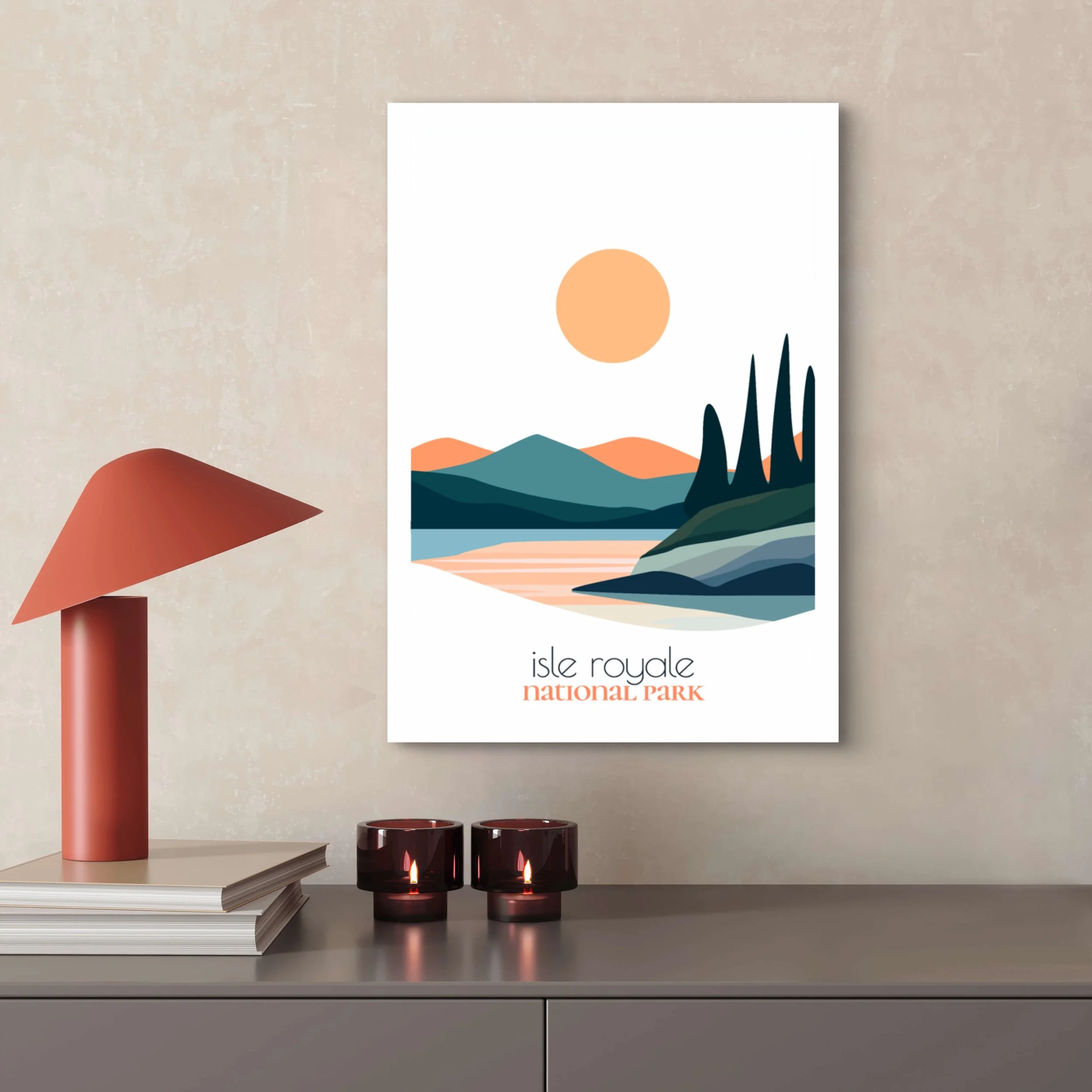High-quality matte paper for Isle Royale national park wall art prints