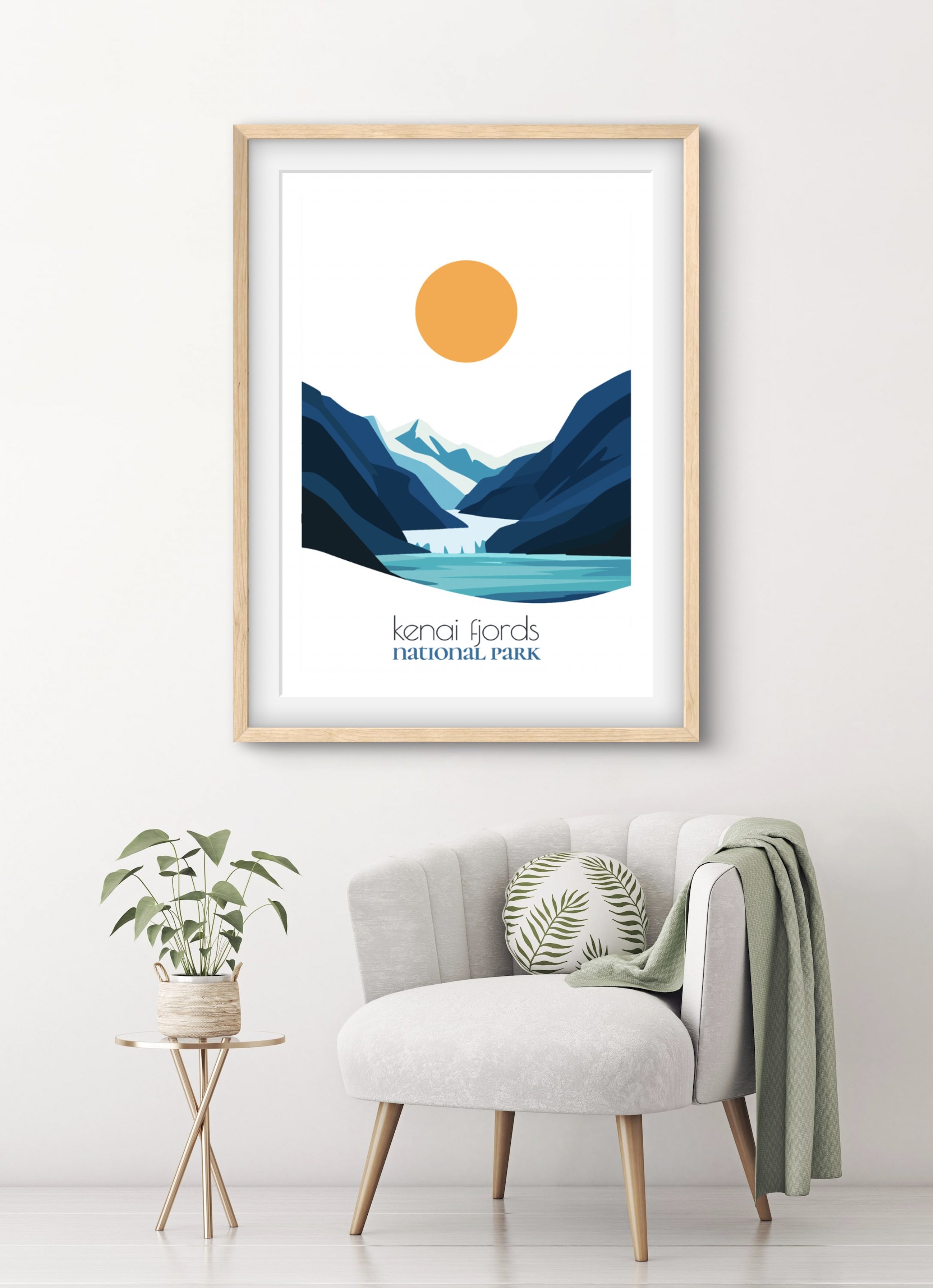 High-quality matte paper for kenai fjords national park wall art prints
