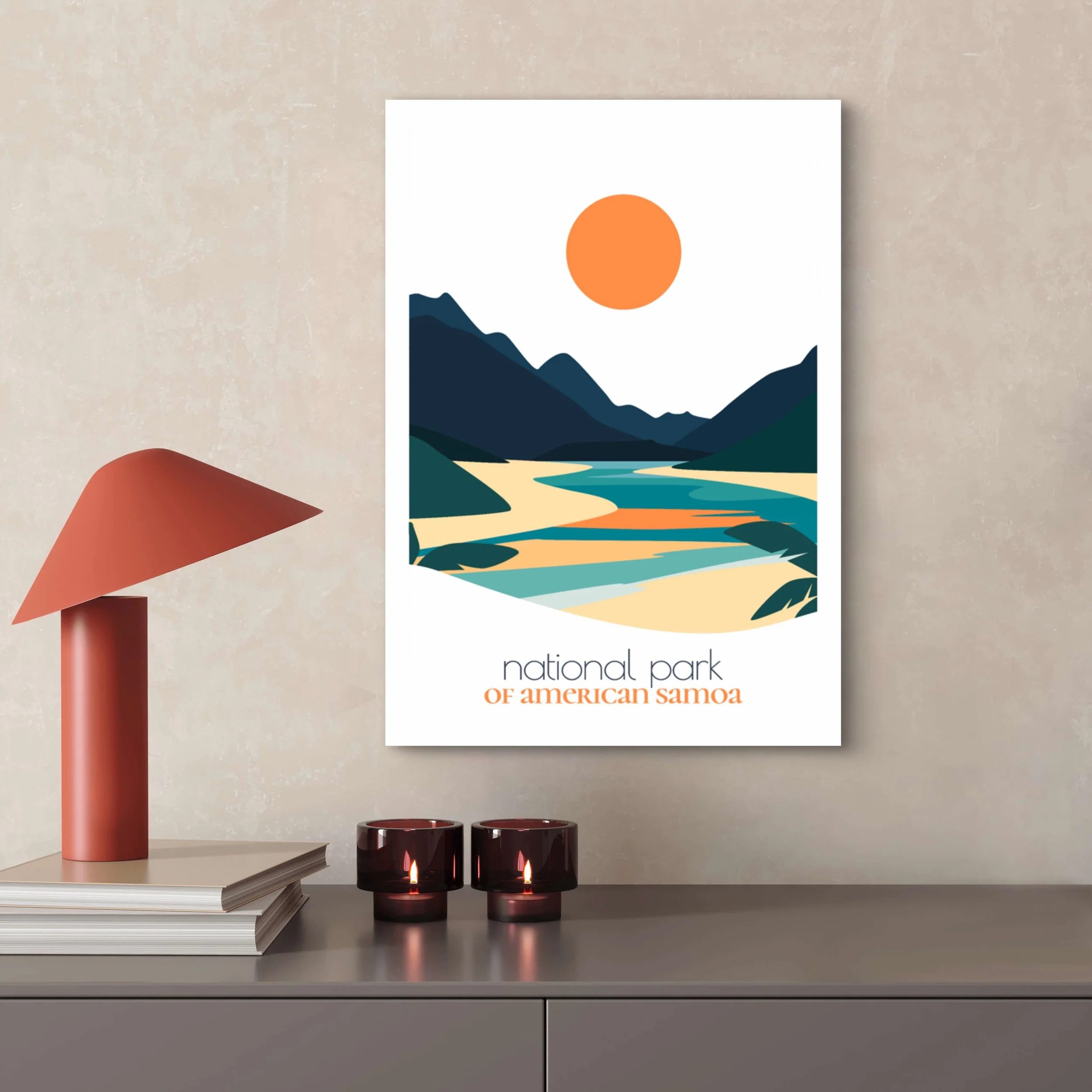 High-quality matte paper for american samoa national park wall art prints