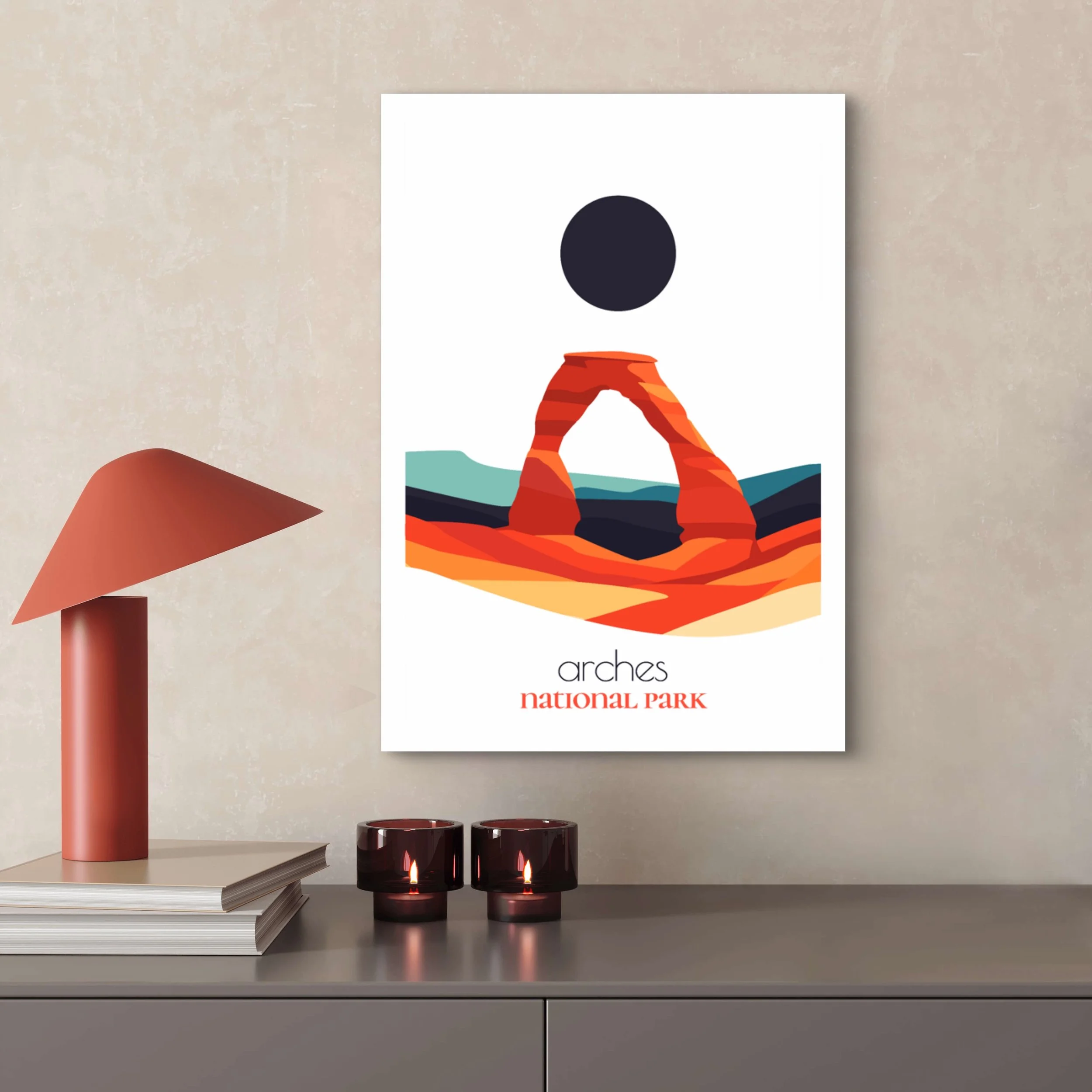 High-quality matte paper for Arches national park wall art prints