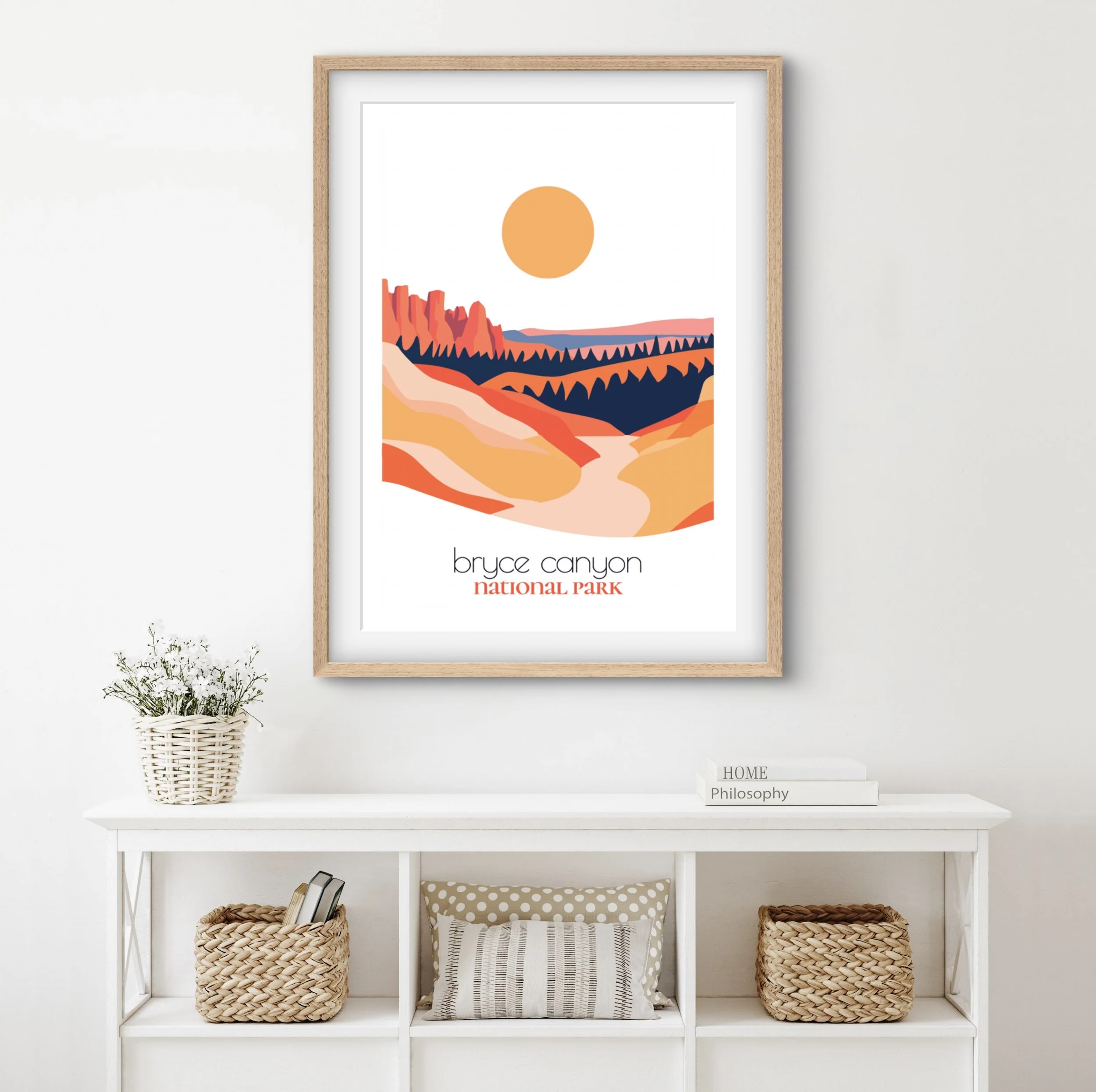 High-quality matte paper for Bryce Canyon national park wall art prints