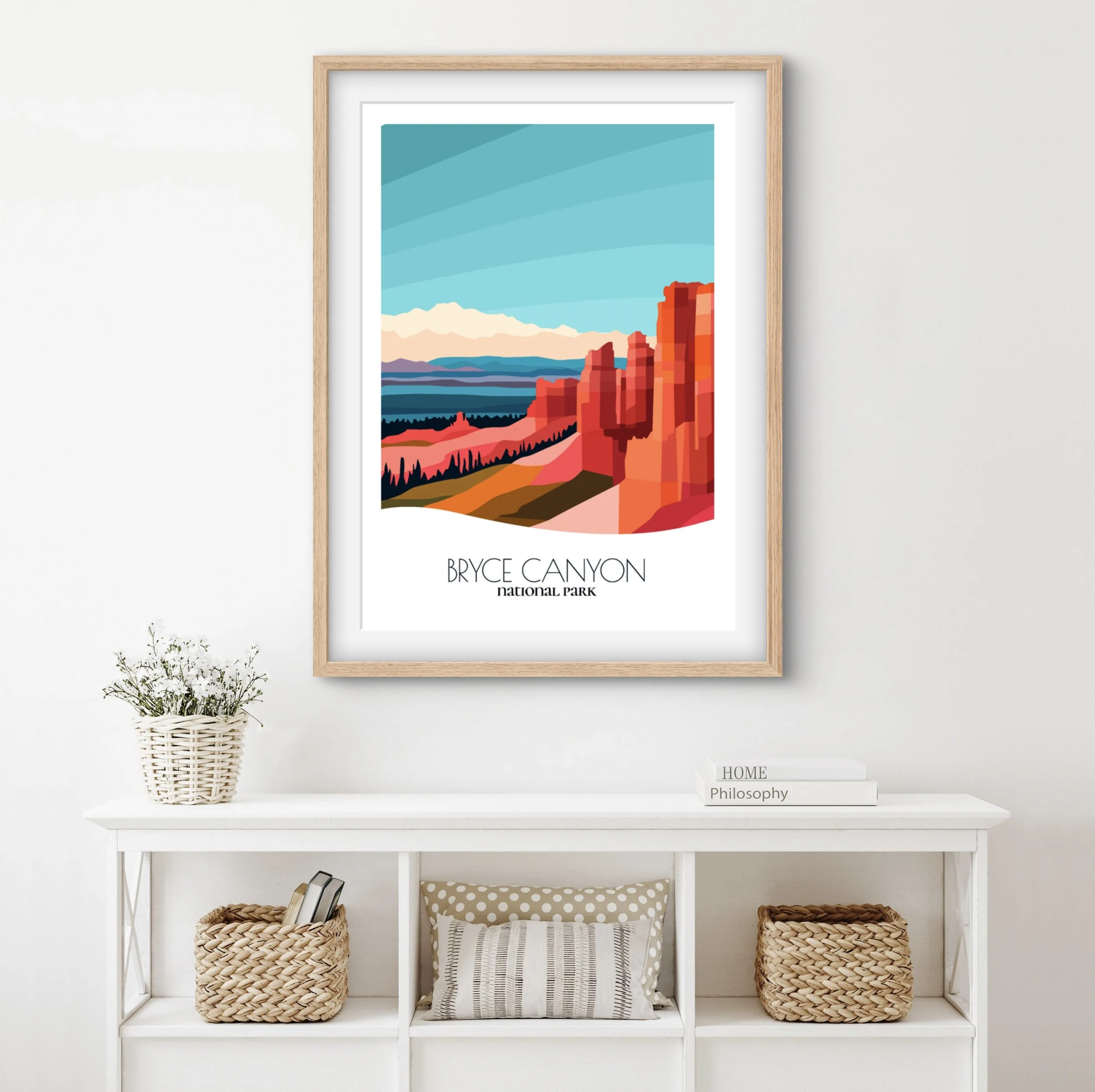 Home decor poster of Bryce Canyon National Park, premium print quality for stylish Utah interiors.