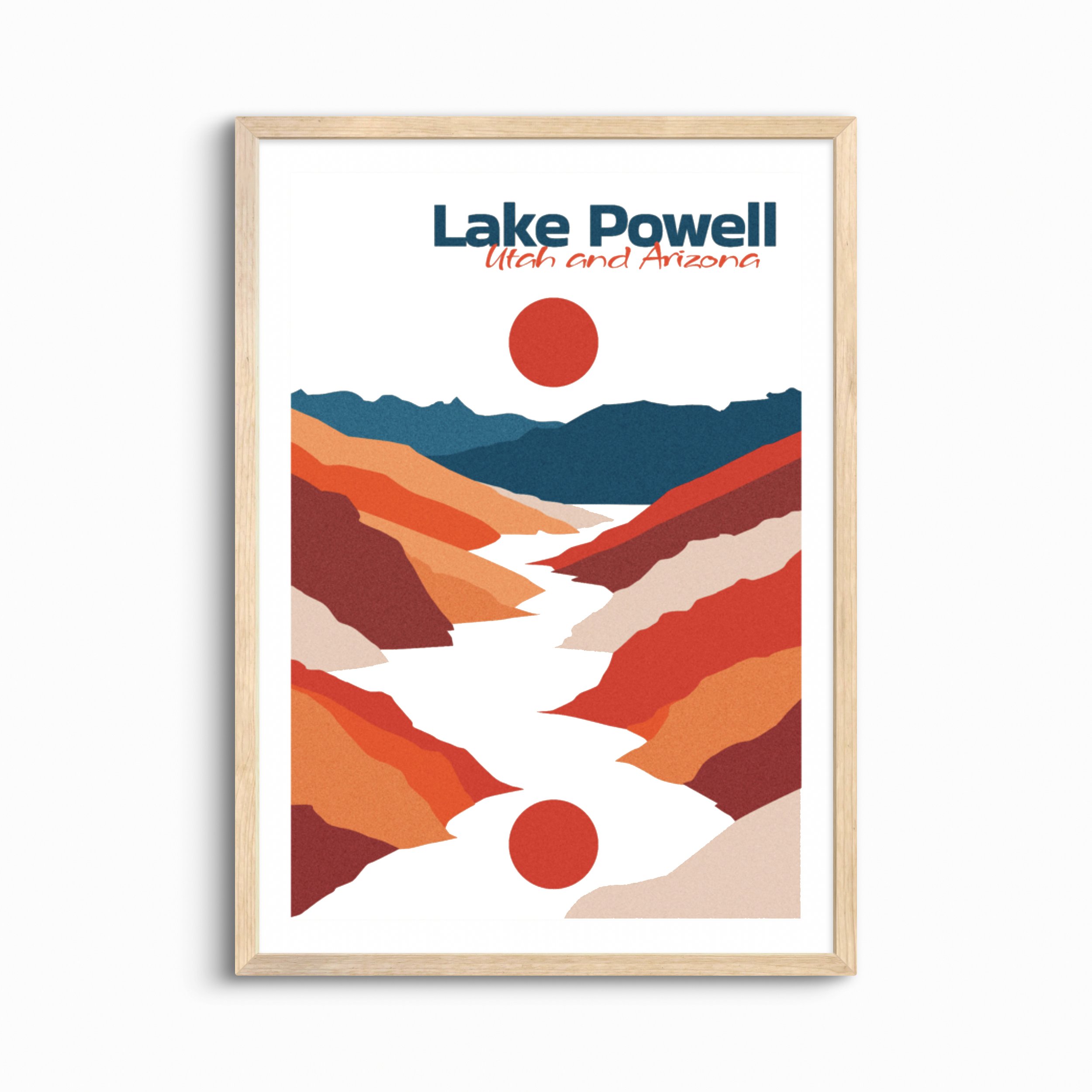 Lake Powell Poster — Boho Wall Art