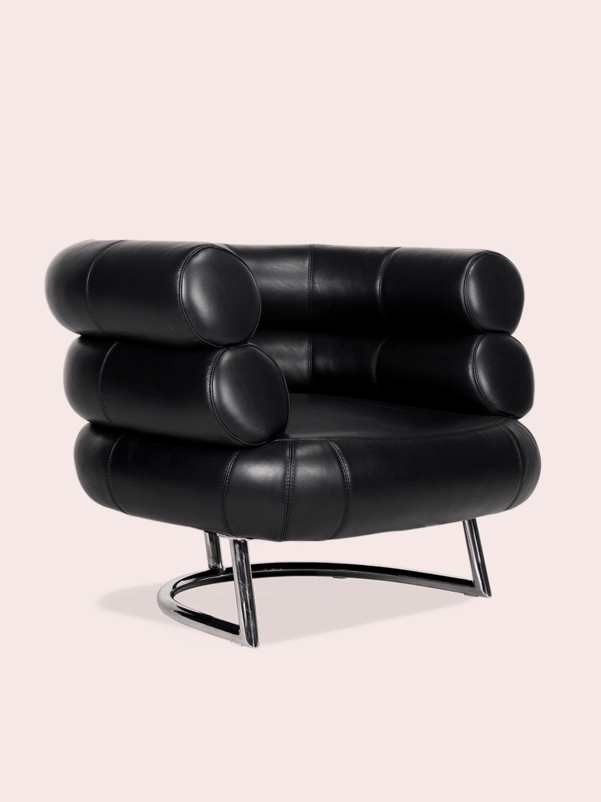 Bibendum chair. Leather and tubular steel.