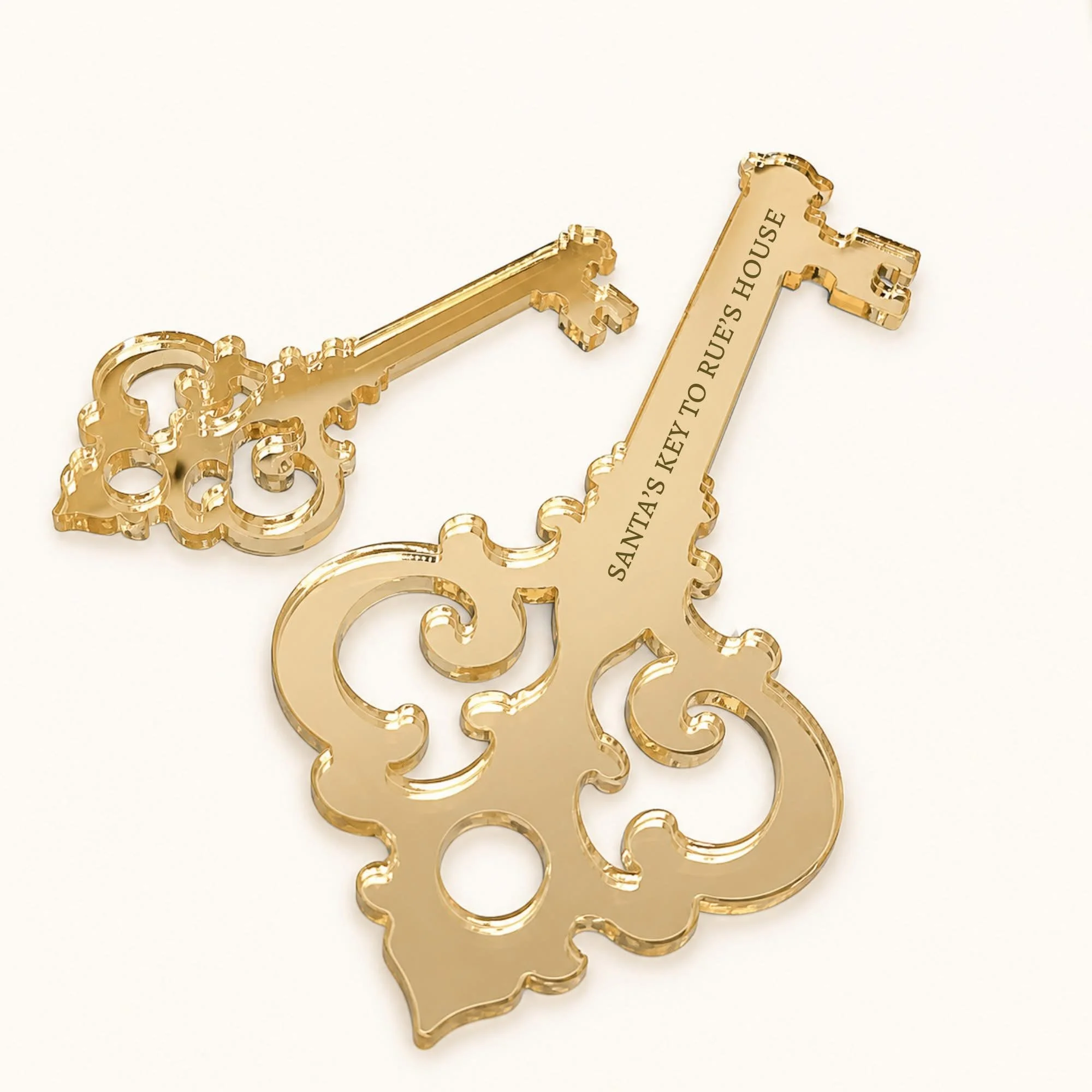 Gold Santa Key - 8cm