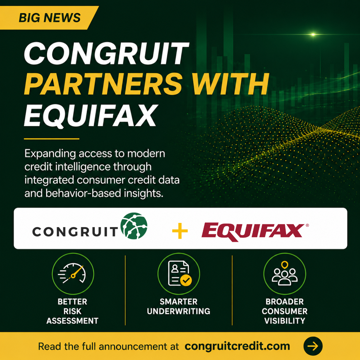 Congruit Credit Partners with Equifax to Expand Access to Modern Credit Intelligence