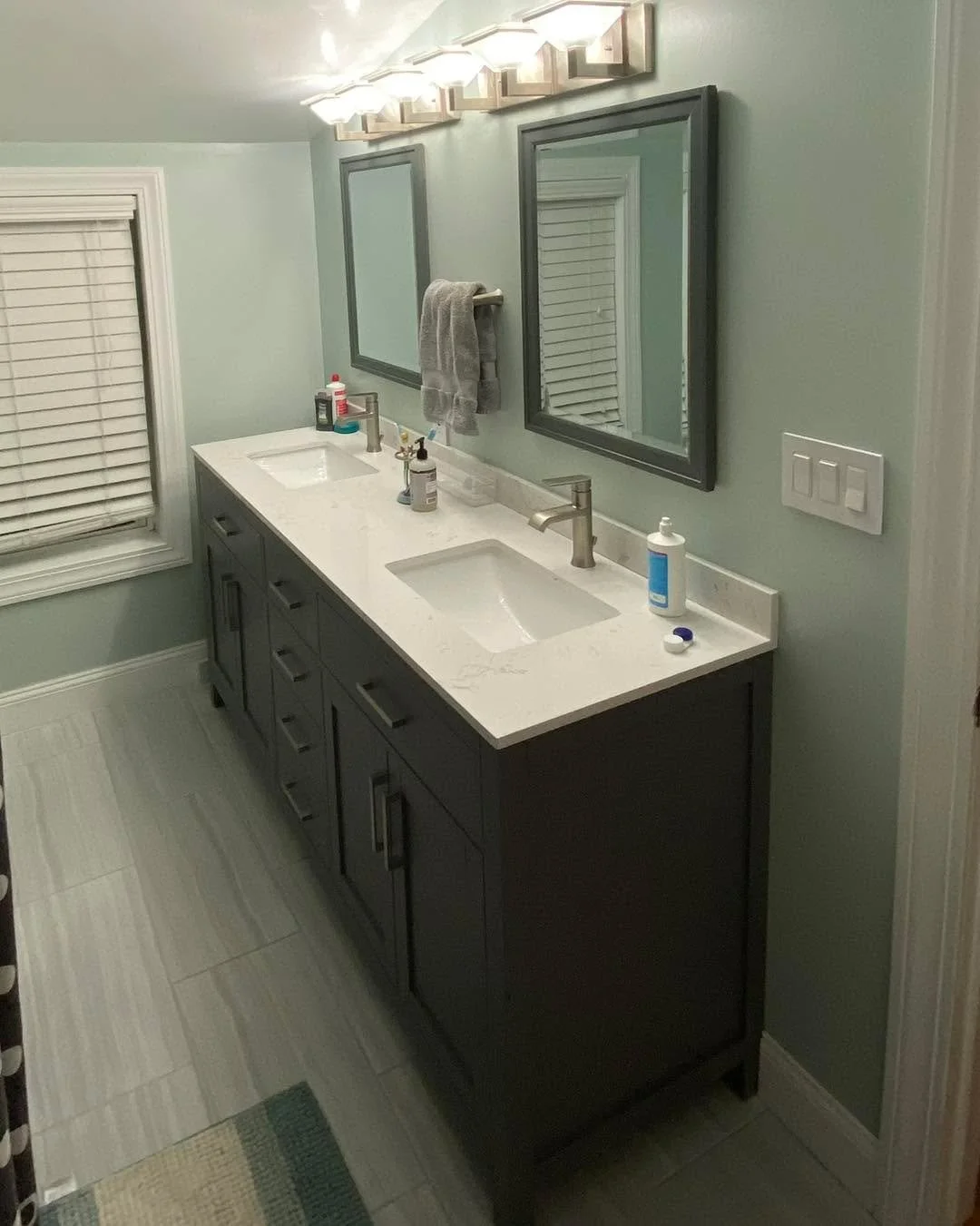 Previous job to swap out a bathroom vanity for a fresh new look