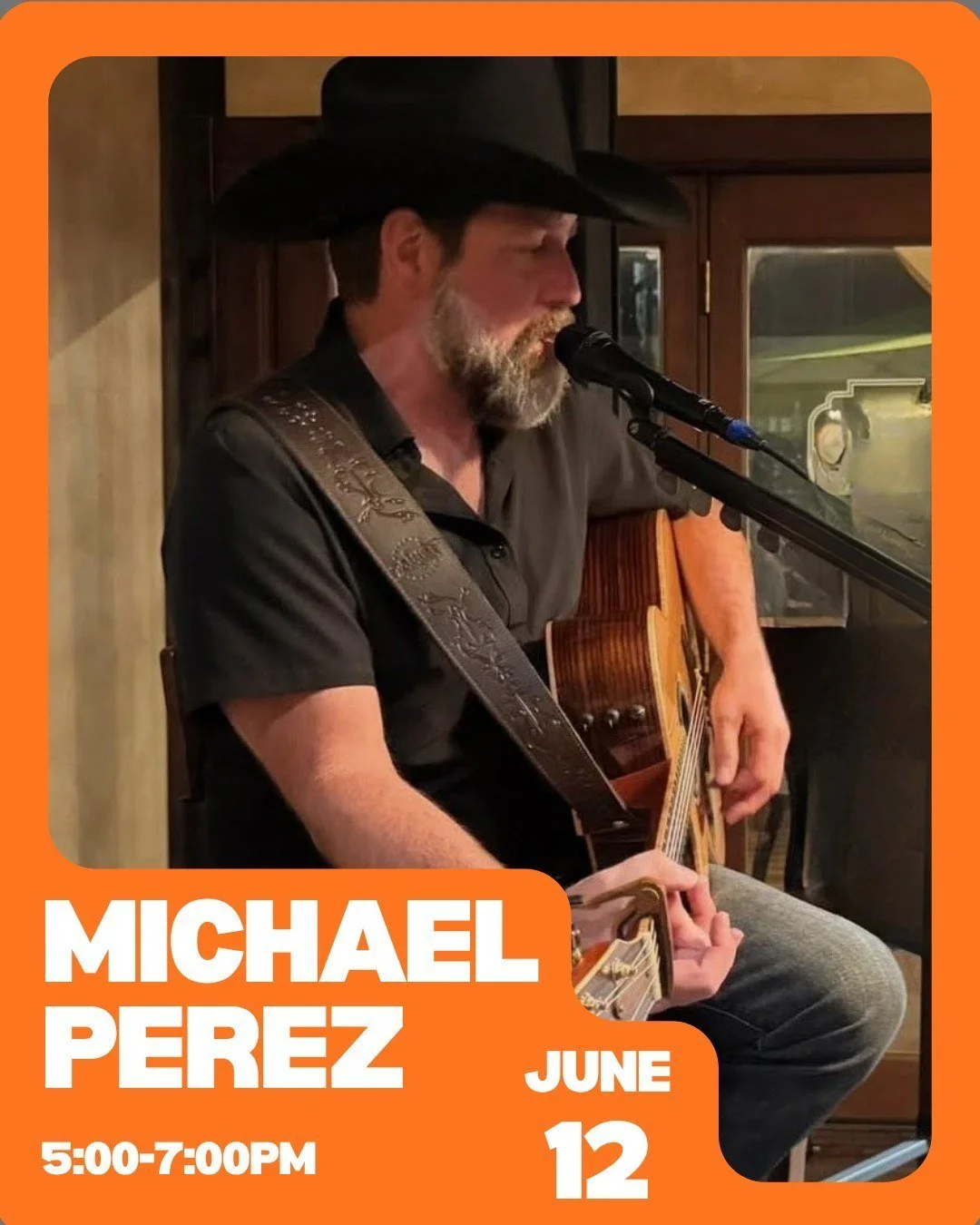 Come enjoy live music tomorrow from 5:00-7:00pm featuring Michael Perez