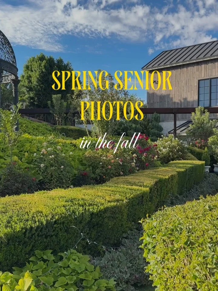 Did you know we took these in October? 

Having &ldquo;spring&rdquo; photos in the fall is useful for seniors who want senior photos ready for deadlines but don&rsquo;t want the look of fall. 

Don&rsquo;t feel like you need to wait till spring to bo