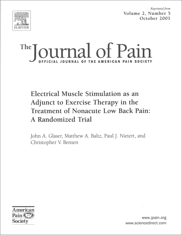 Electrical Muscle Stimulation as an Adjust to Exercise Therapy in the Treatment of Nonacute Low Back Pain: A Randomized Trial