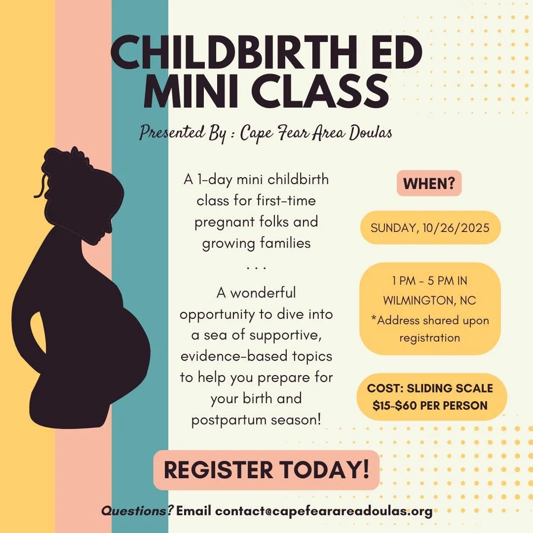 Wondering what to expect during labor? 🤔 We've got you covered! Our 4-hour Childbirth Ed Mini Class will give you the tools and confidence to navigate the big day.
.
✨ A few spots for the October 26th class are still available&mdash;sign up now!
.
?