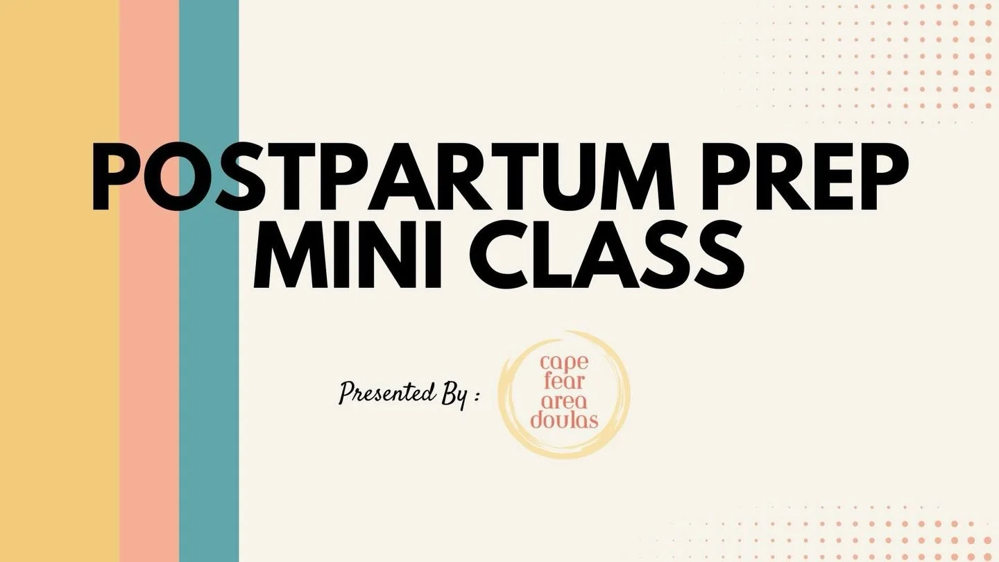 We have a wonderful new opportunity coming up to help you prepare for the postpartum season!

Registration is now open for our next mini class! We will be focusing on postpartum changes you can anticipate, ￼￼details about what to expect with your new