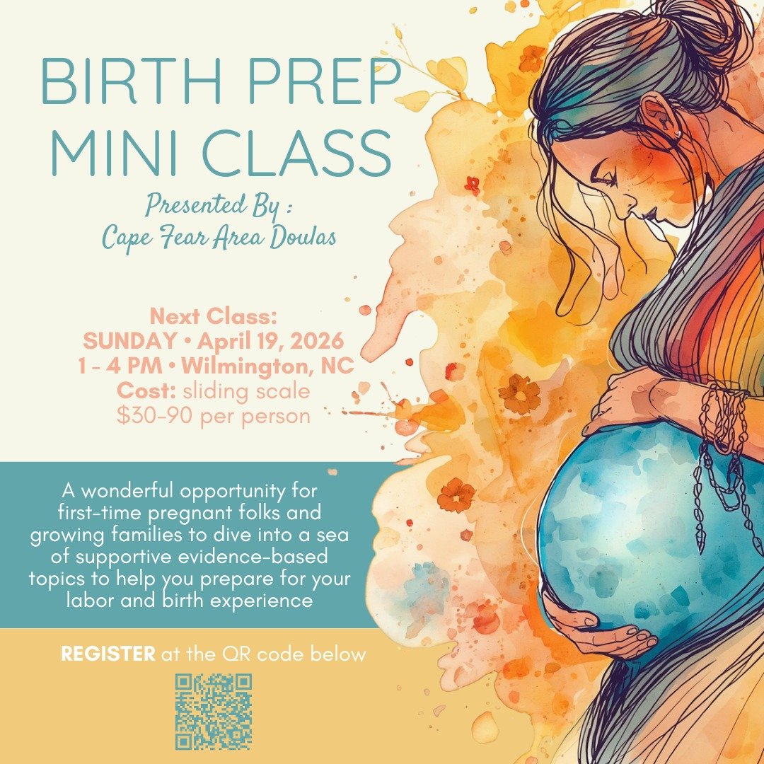 SNAG YOUR SPOT!
.
Space is still available in our next Birth Prep Mini Class happening Sunday, April 19th. From 1-4 PM, we will explore evidence-based topics to help you prepare for your labor and birth experience. Learn about how to advocate for you