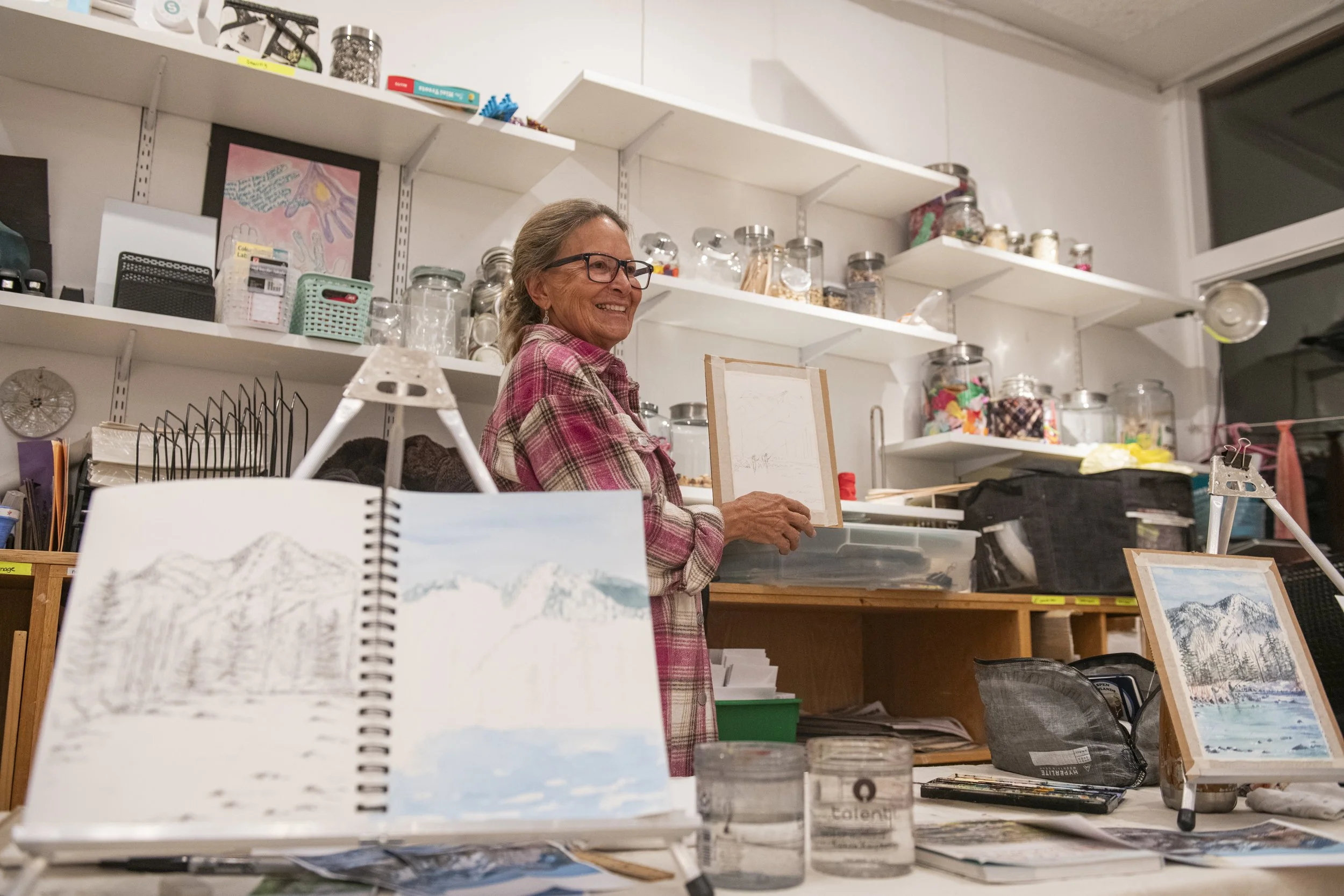 Adult Watercolor: Clark’s Nutcracker