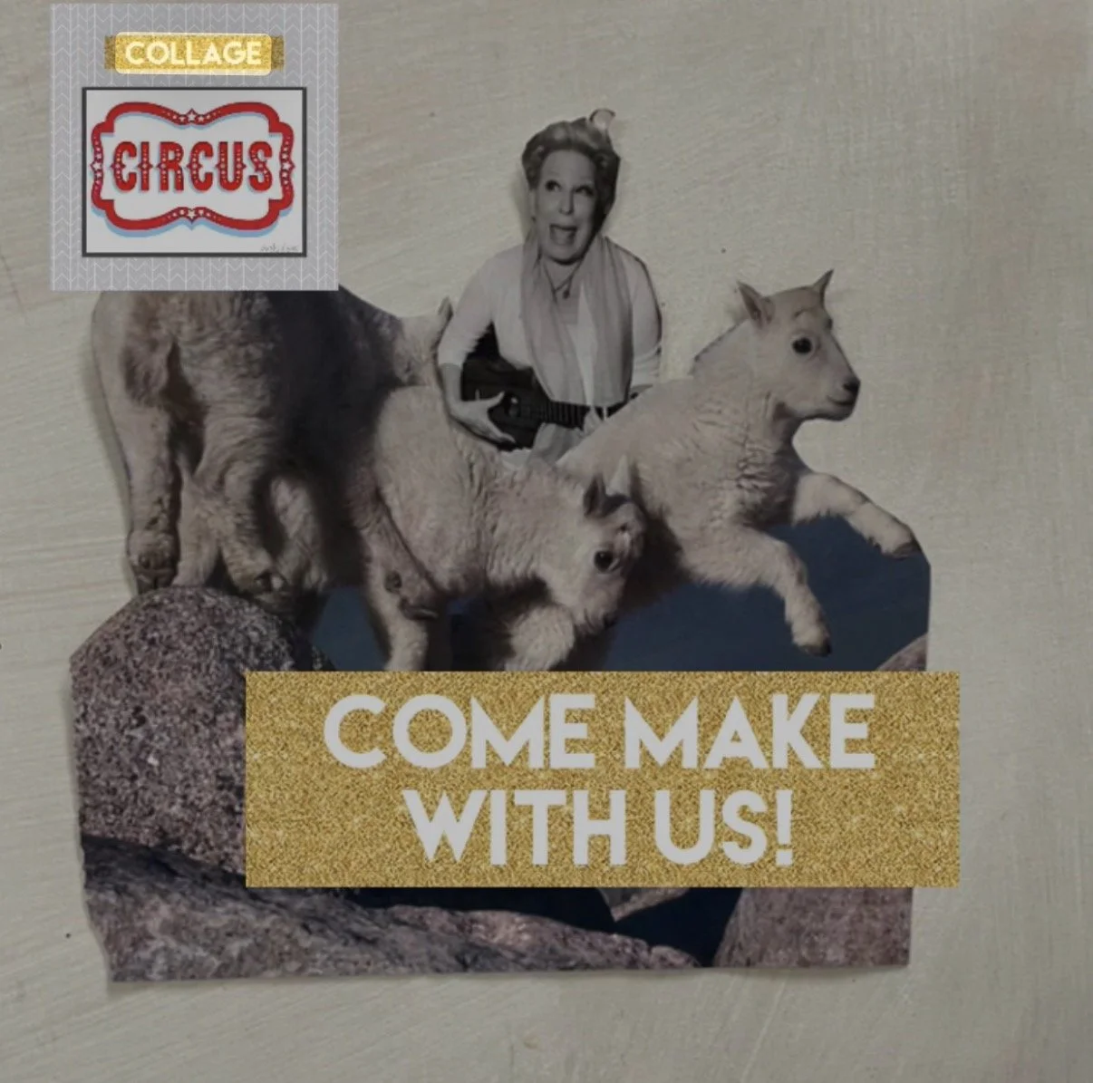 Creative Happy Hour! The Art of Collage with Annie DeCamp