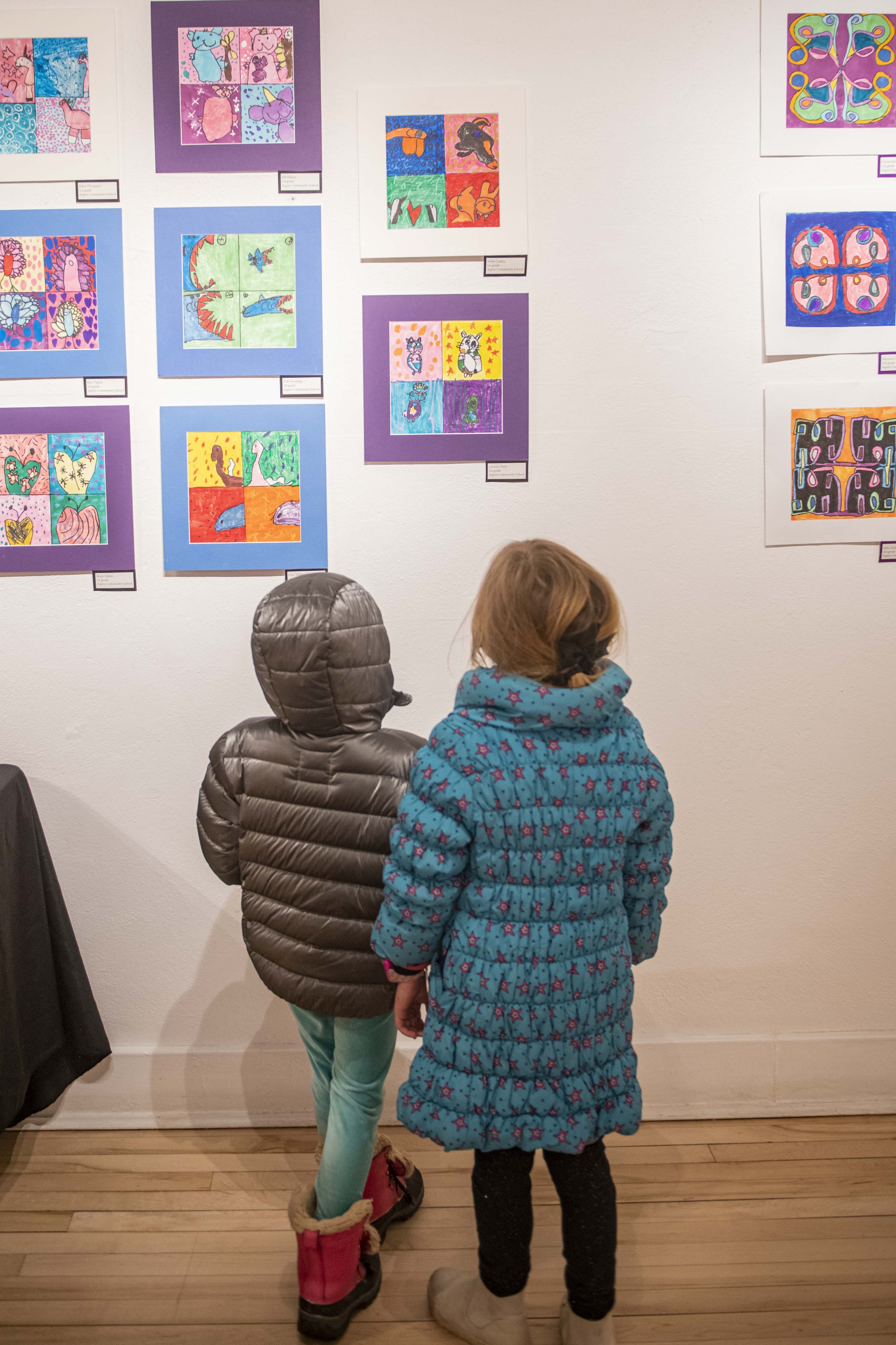 student looking at work