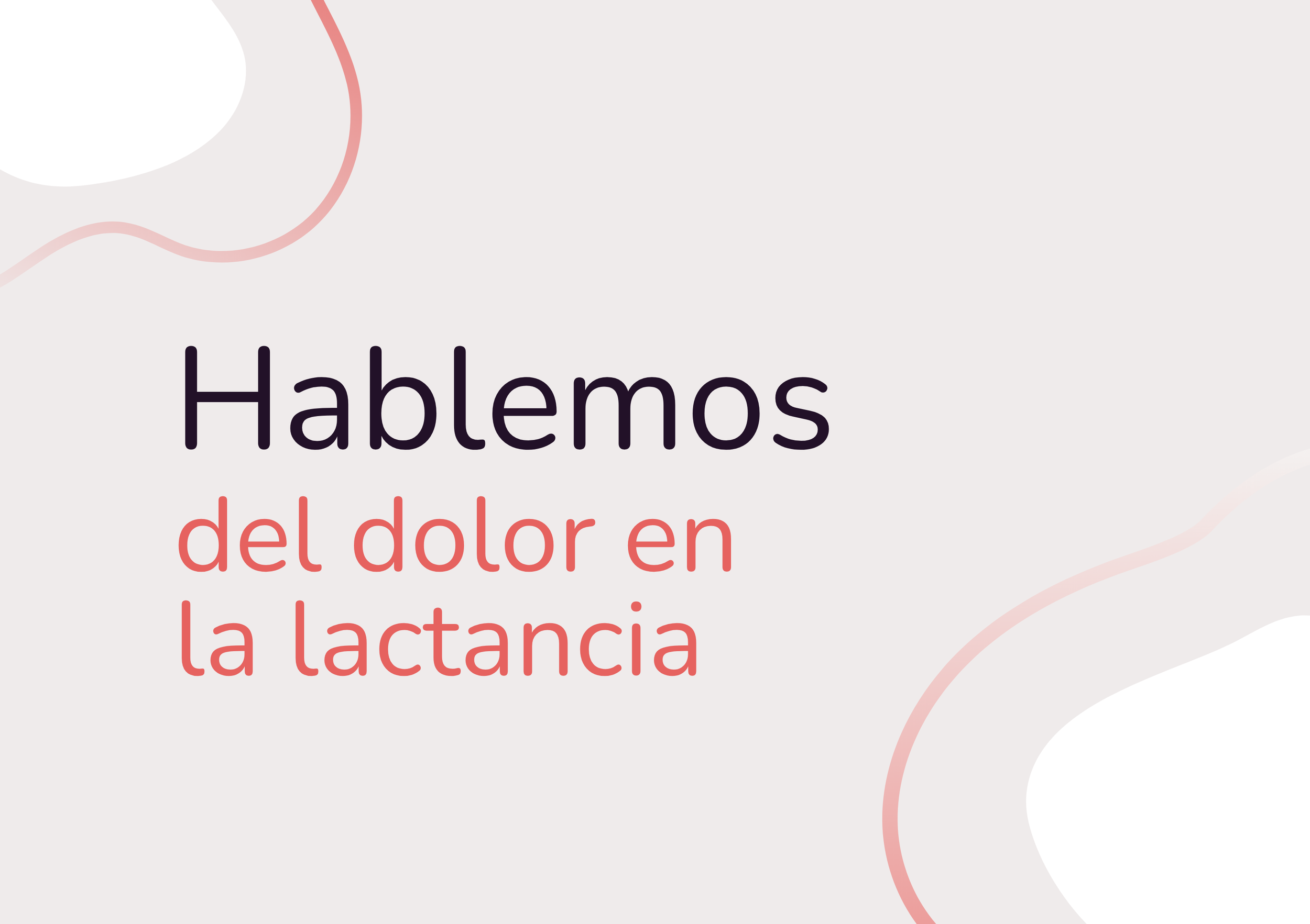 Hablemos de lactancia materna