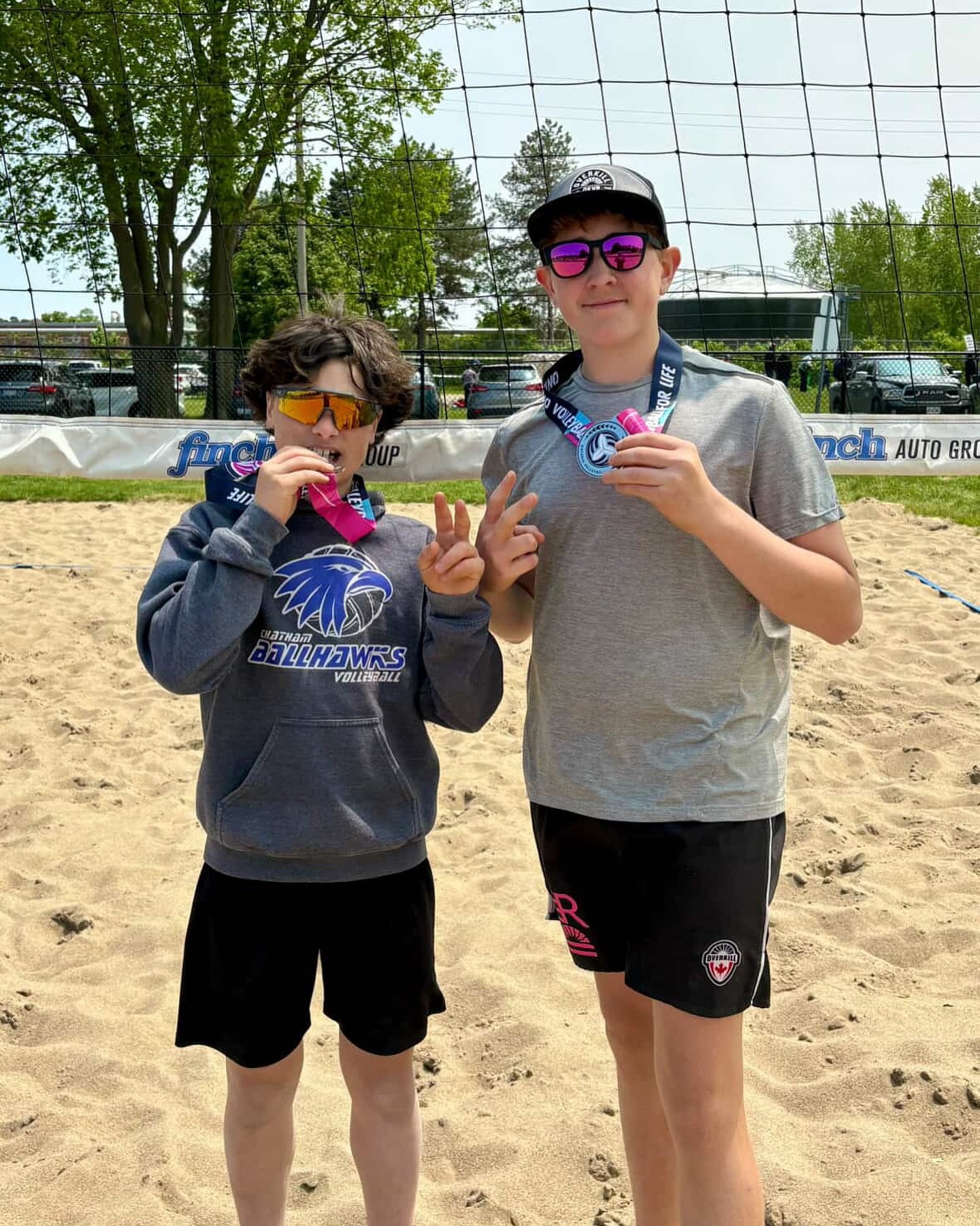 🥈 SILVER SUCCESS! 💪🏽🌊

Big shoutout to Jonah and Reid for battling their way to a silver medal finish today at the OVA Beach tournament in London! 🏐🔥

These two showed heart, hustle, and high-level play all day long &mdash; pushing through toug
