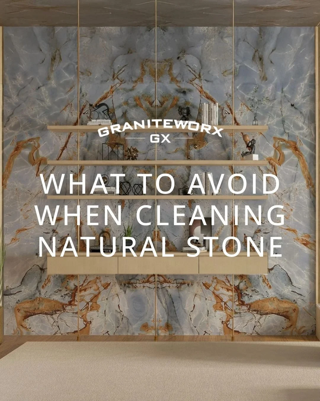 Here are 3 things to avoid when cleaning granite or quartzite surfaces:⁠
⁠
🚫 Vinegar or citrus-based cleaners⁠
🚫 Abrasive scrub pads⁠
🚫 Bleach or harsh chemicals⁠
⁠
Stick to a gentle, pH-balanced cleaner or mild dish soap for the best results.⁠
⁠

