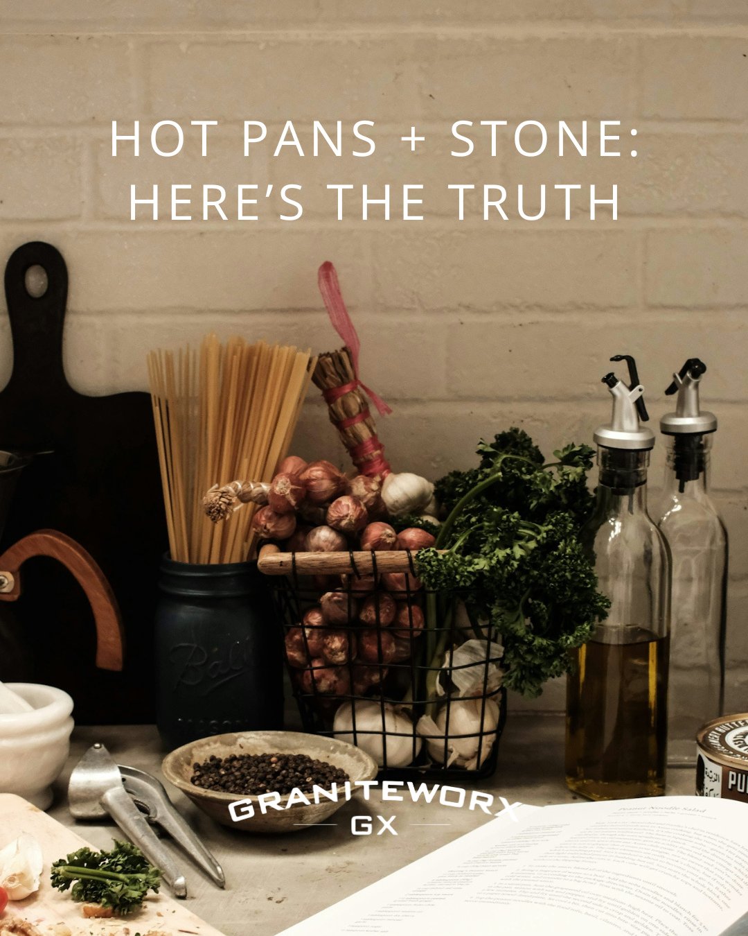 Quick reminder 👇️⁠
⁠
- Quartz is heat resistant - but not heat proof.⁠
- Granite handles heat well - but repeated thermal shock can weaken it over time.⁠
- Porcelain tolerates heat best.⁠
⁠
Bottom line? Use trivets. Always.⁠
⁠
It&rsquo;s a simple ha