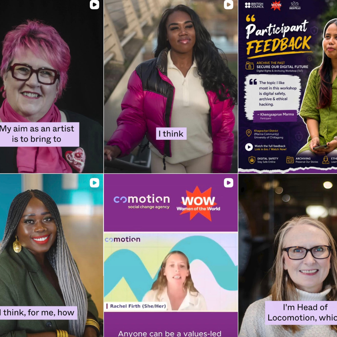 A screenshot of WOW Foundation's Instagram