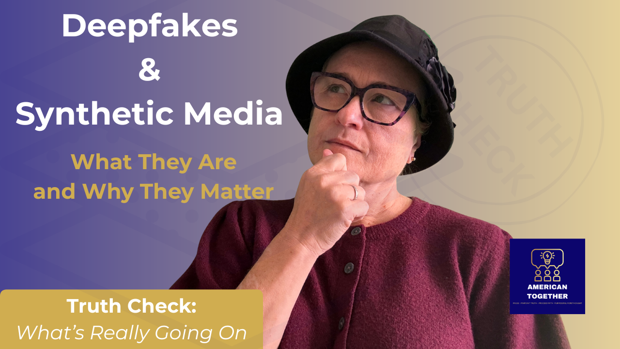 TRUTH CHECK — Deepfakes &amp; Synthetic Media: What They Are and Why They Matter