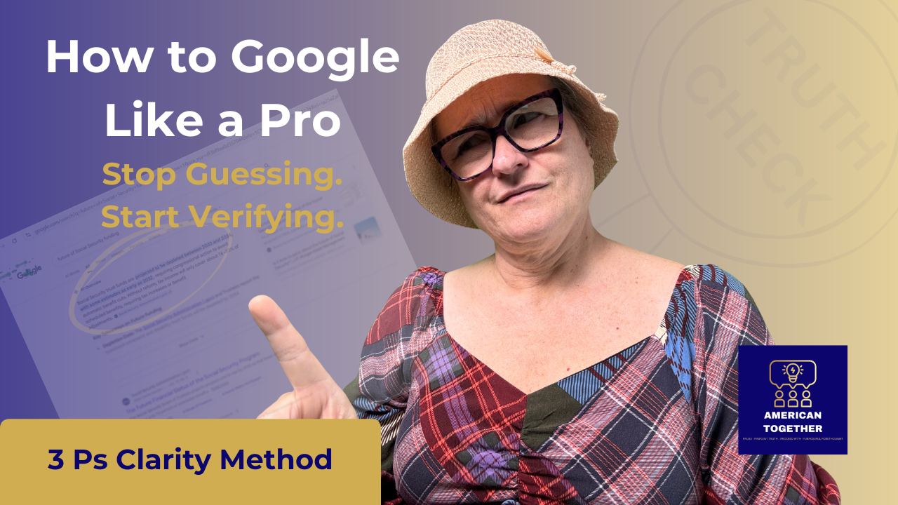 3 Ps CLARITY METHOD — How to Google Like a Pro: Stop Guessing. Start Verifying.