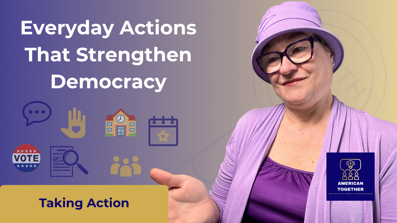 TAKING ACTION — Everyday Actions That Strengthen Democracy