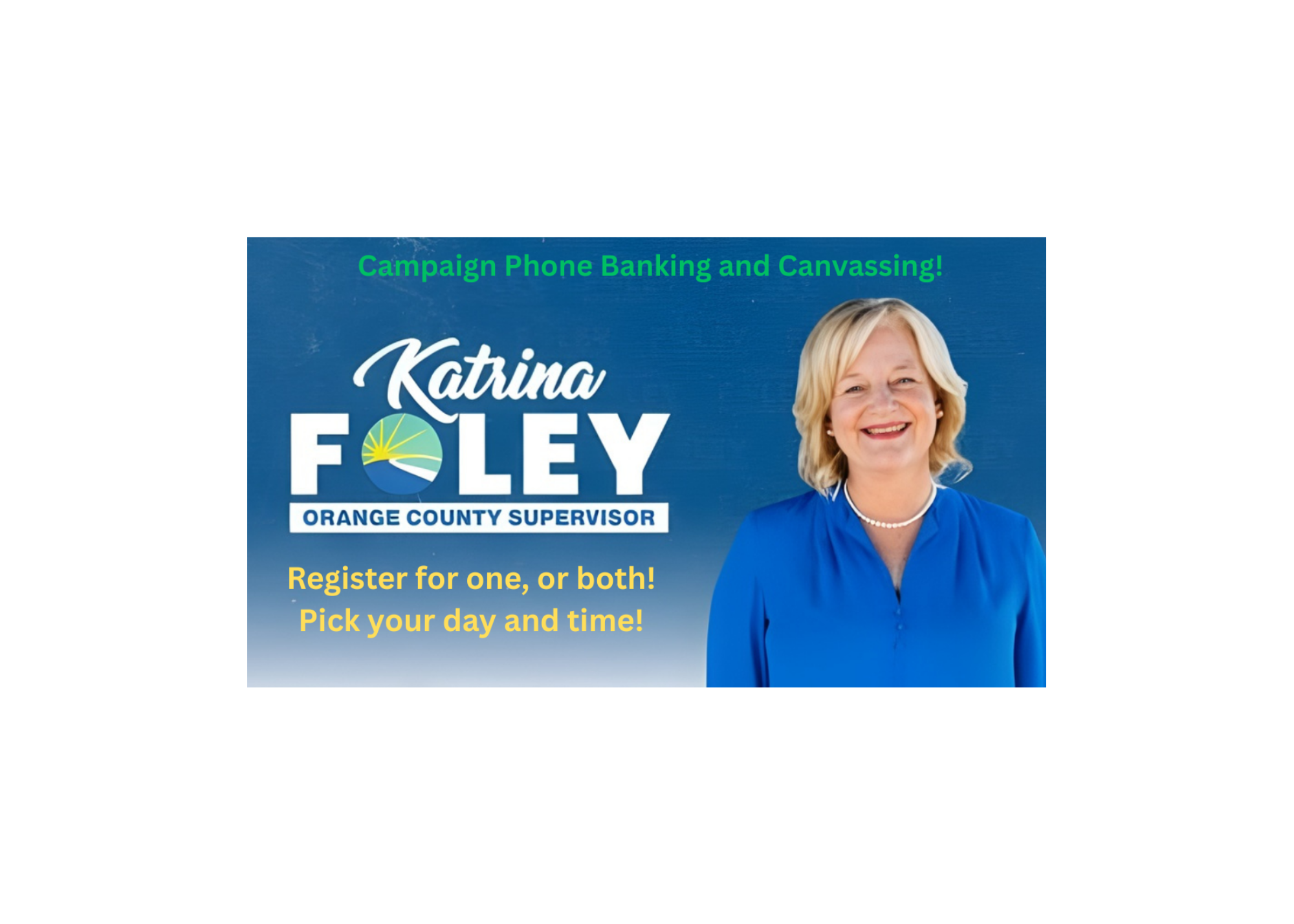 Phone bank for Katrina Foley