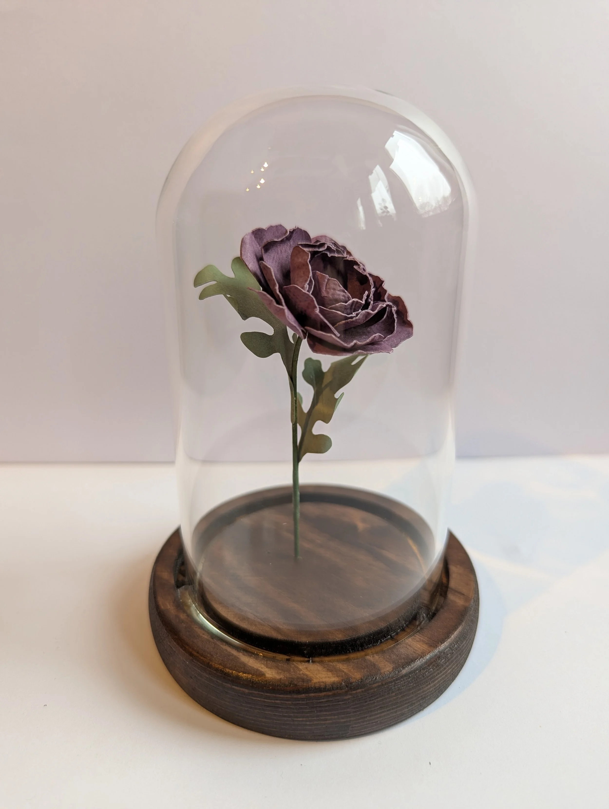 Totally Ranunculus. Purple. Paper-cut Flower Sculpture.