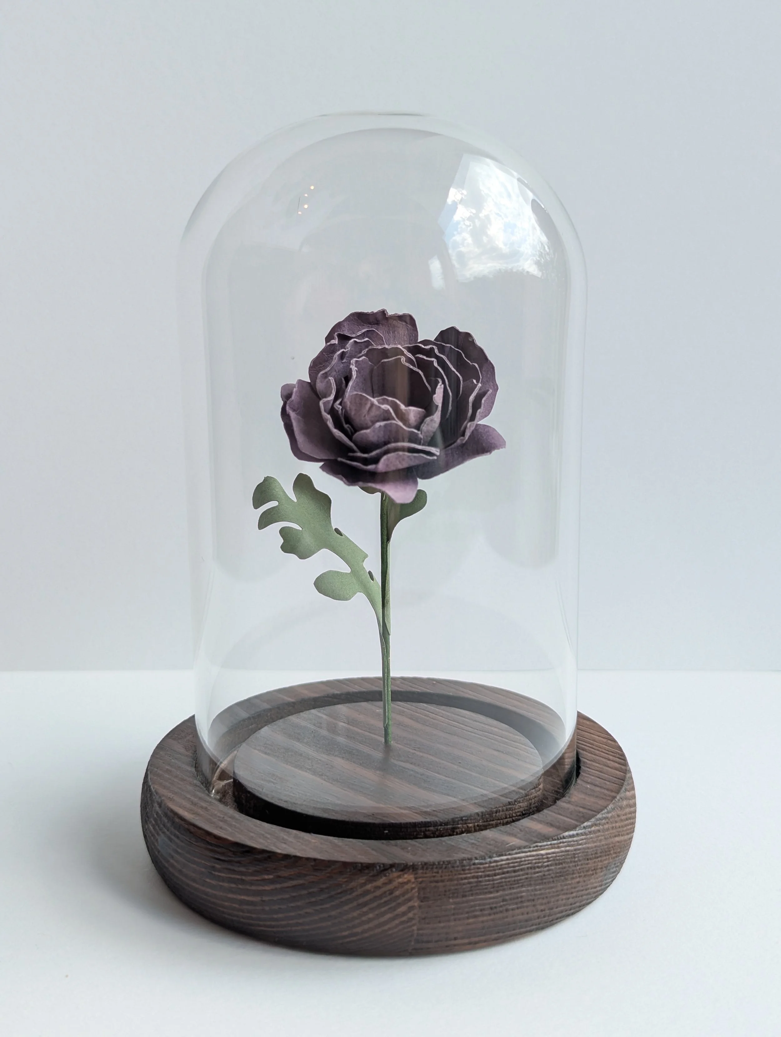 Totally Ranunculus. Purple. Paper-cut Flower Sculpture.