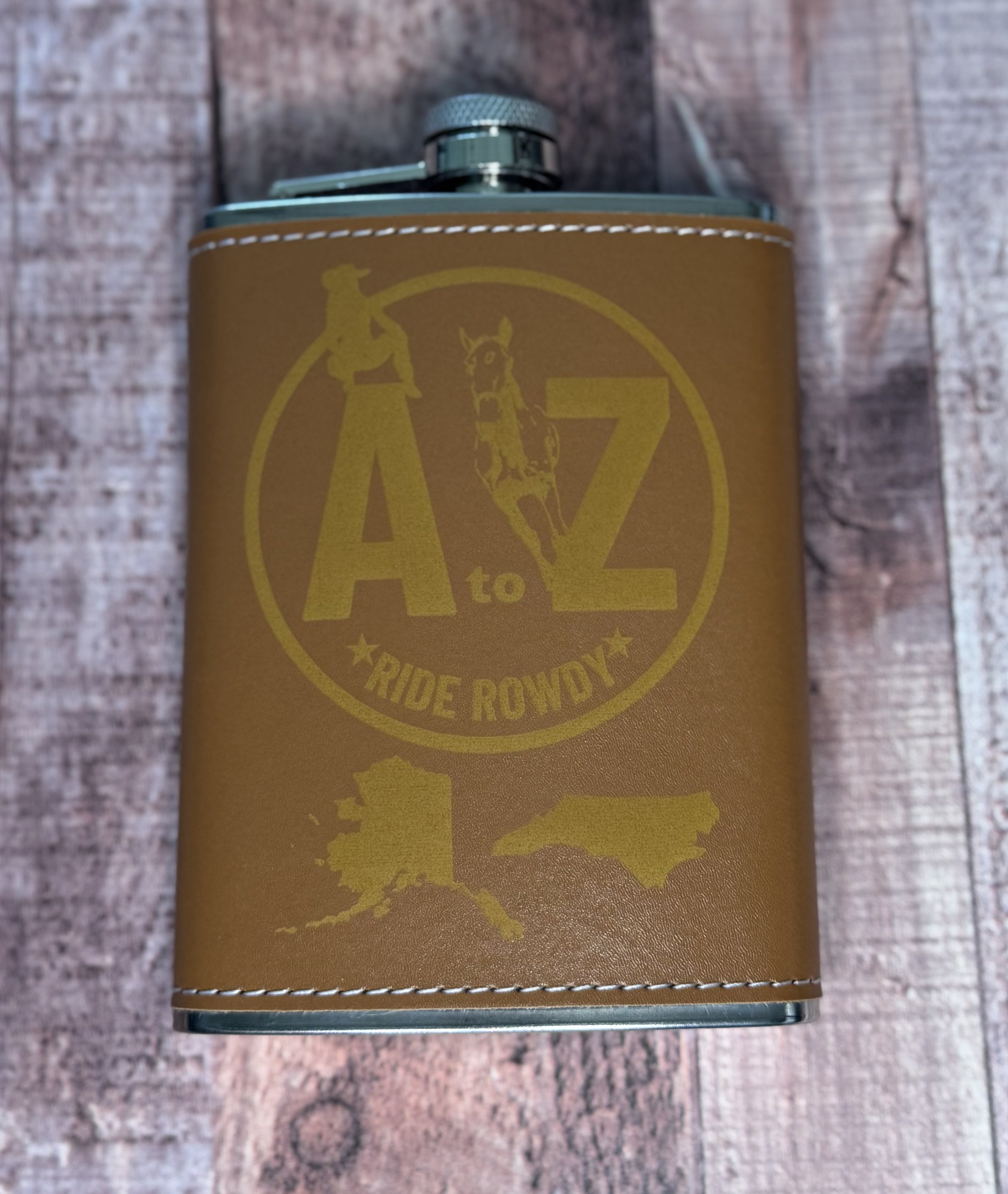 Custom Leather Flask