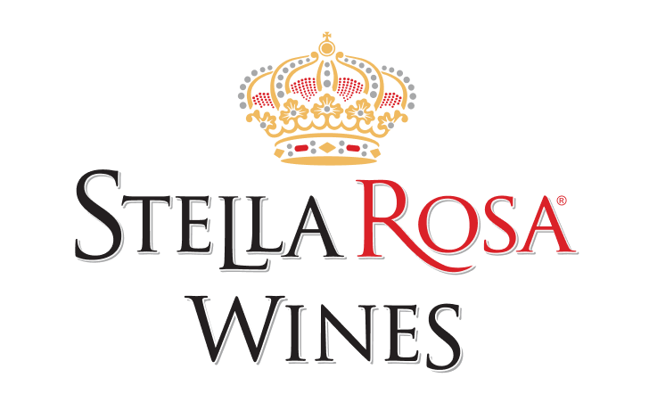 Logo of Stella Rosa Wines with a crown above the brand name.