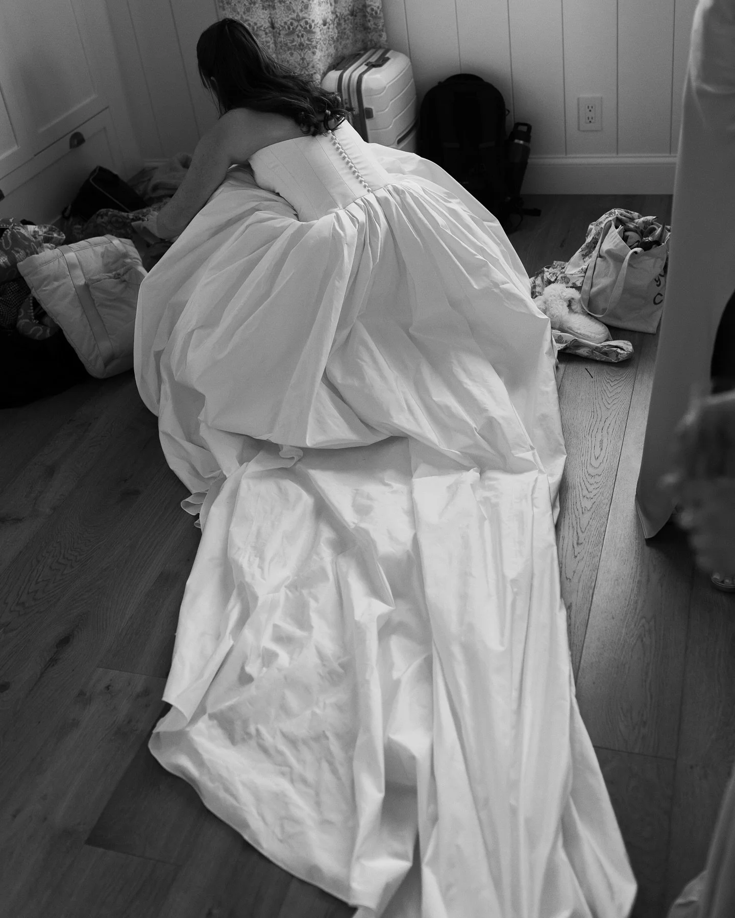 A bride is still a girl looking for her lip gloss, making a baby smile, holding her mom&rsquo;s hand, laughing with her girlfriends and dancing to her favorite song. 

Remember not to lose yourself in your wedding.