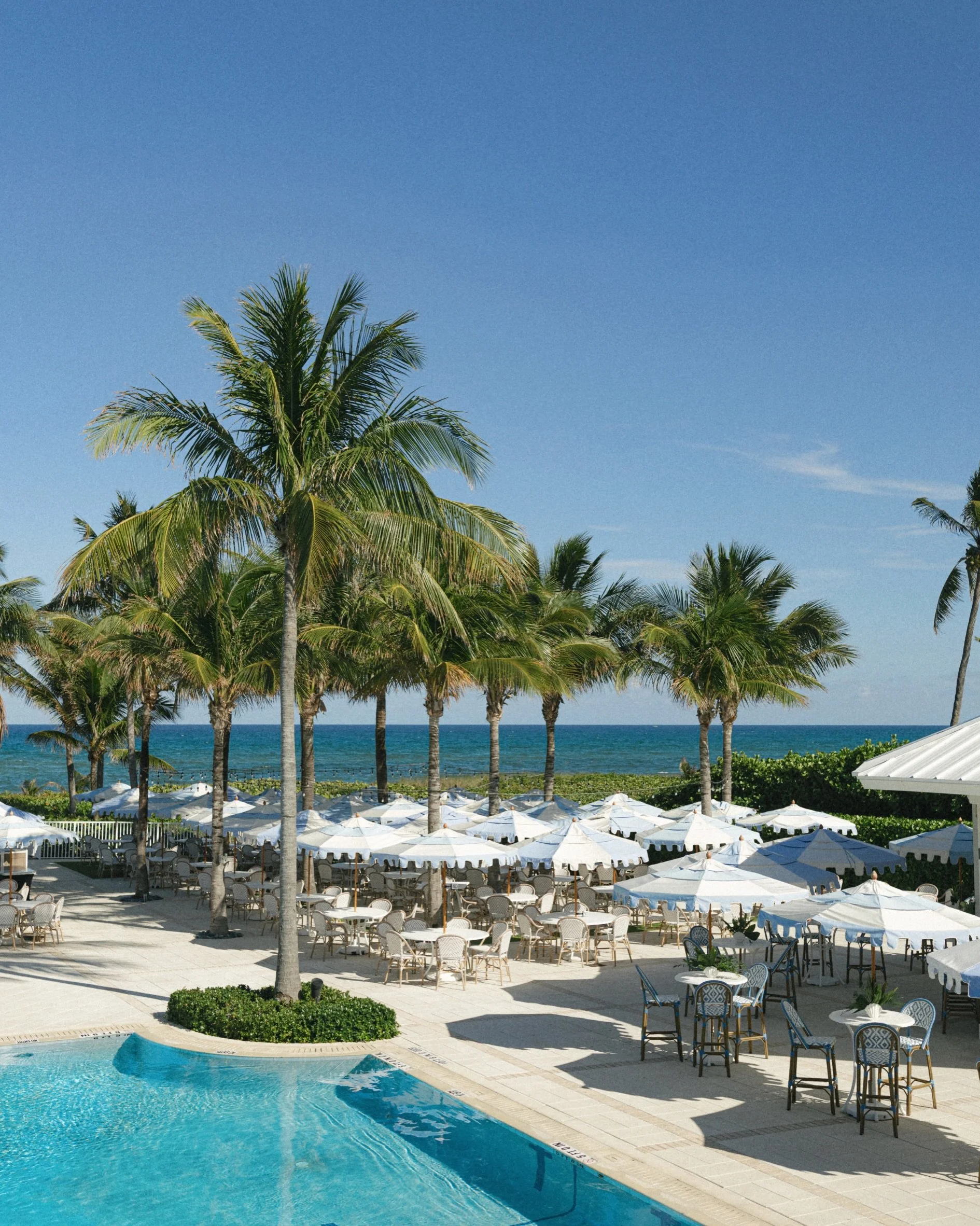 Take me back to Boynton Beach. 

I have absolutely no ties to Florida but this beach club made me nostalgic for childhood in so many ways. The slight smell of chlorine on wet concrete, seashells everywhere you look, humid air with an ocean breeze, la