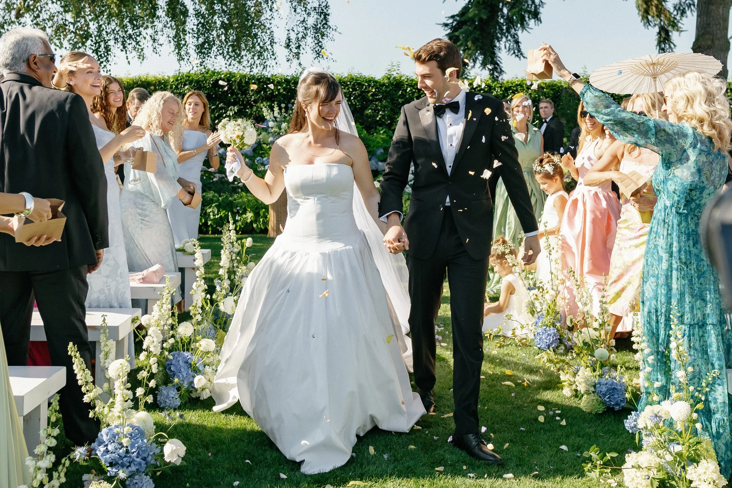 Childhood backyard dream wedding in Skagit Valley