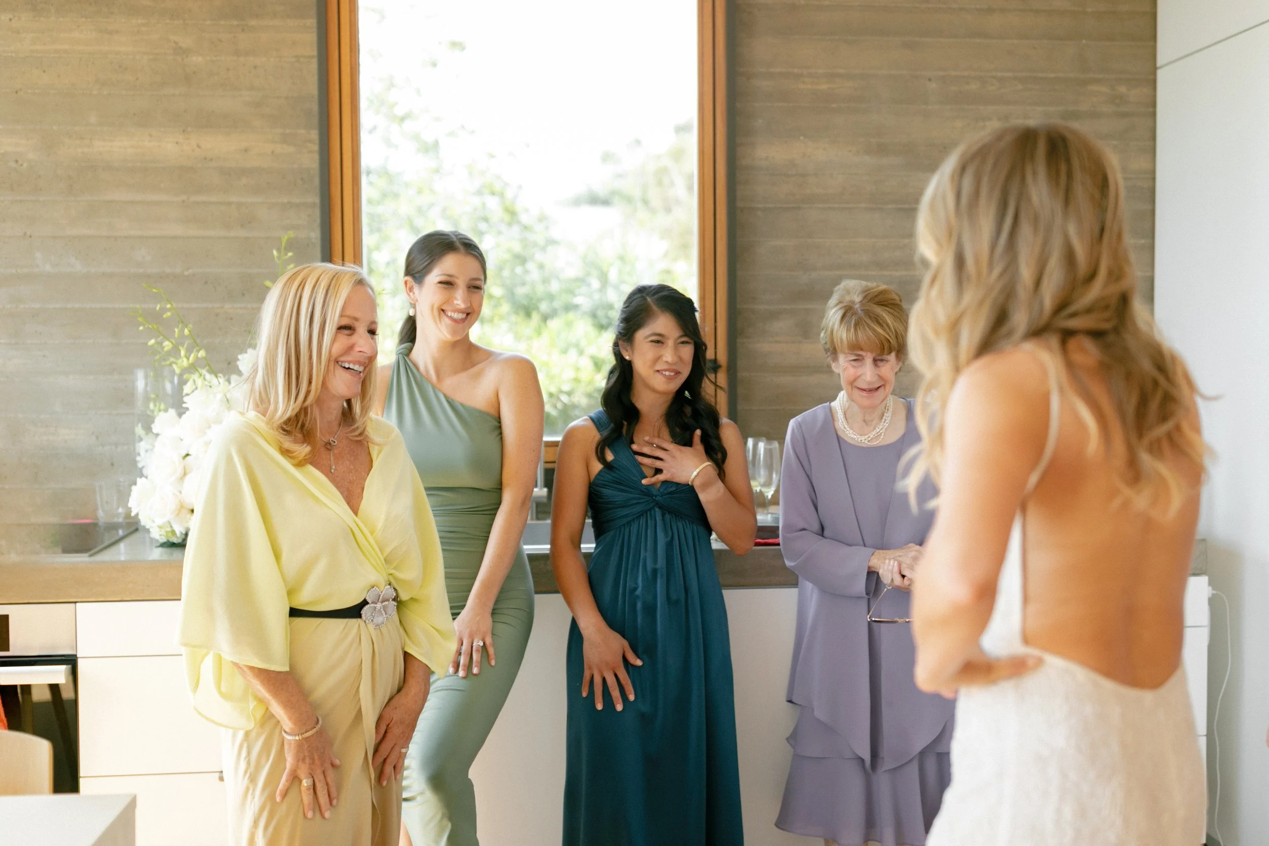 Santa Barbara film and digital wedding photographer captures getting ready