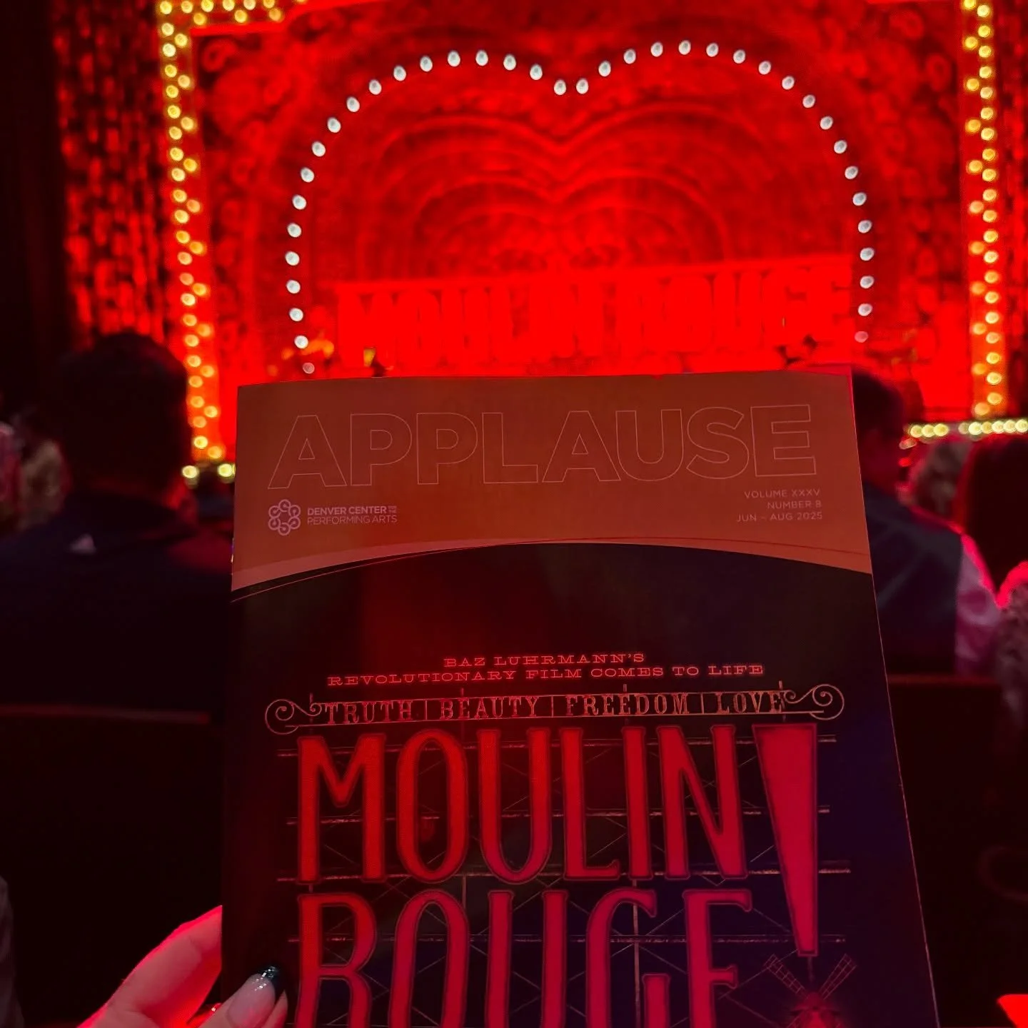 I finally made it to the @moulinrougebway tour. Altitude and dryness of Denver took out the leads but as usual the understudies soured. 

&ldquo;The greatest thing you&rsquo;ll ever learn is just to love and be loved in return.&rdquo;