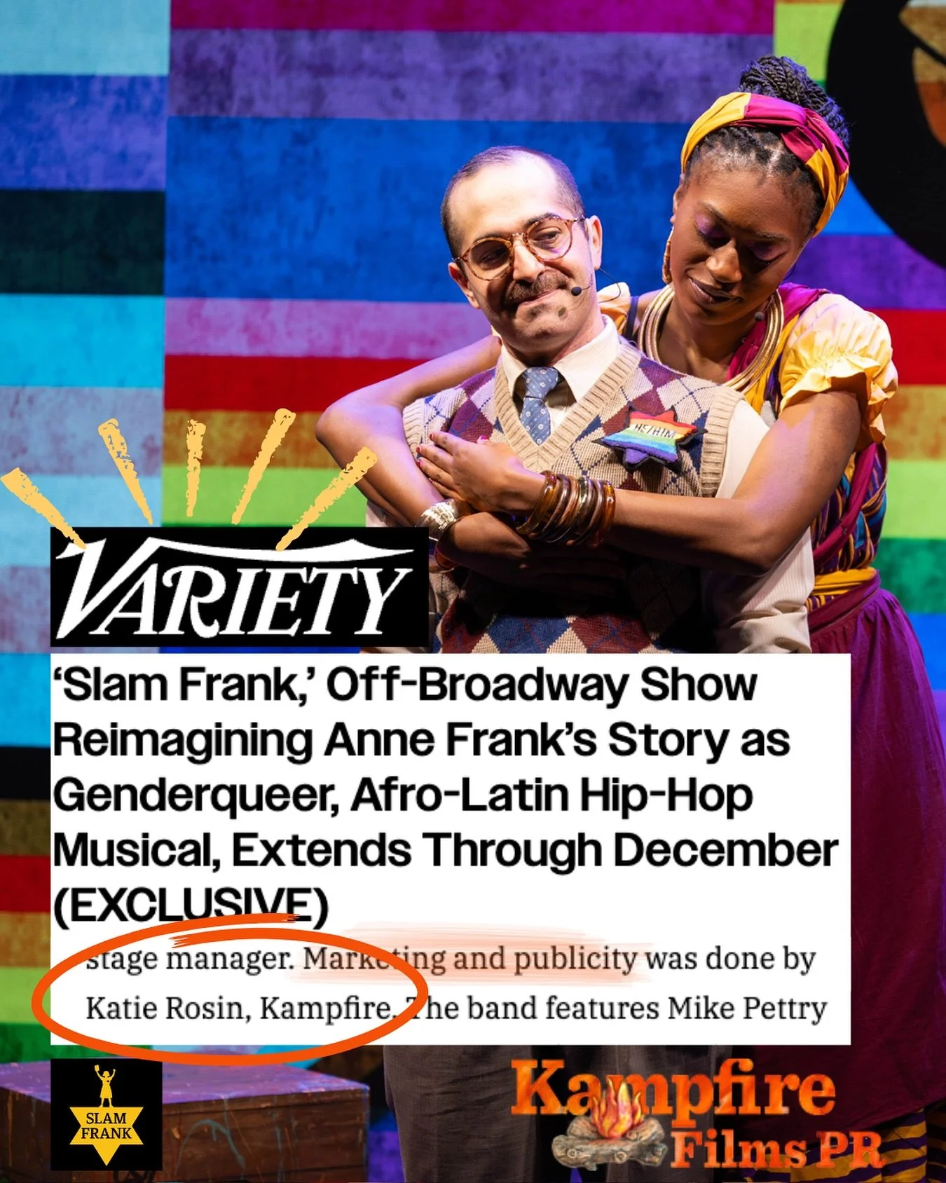 Turns out we&rsquo;re not getting canceled after all. 😉

@variety announces Slam Frank is EXTENDING its Off-Broadway run through December!

Thank you @lang_brent 

🔥 Get tickets before we run out again: SlamFrankMusical.com

#SlamFrank #Extended #O