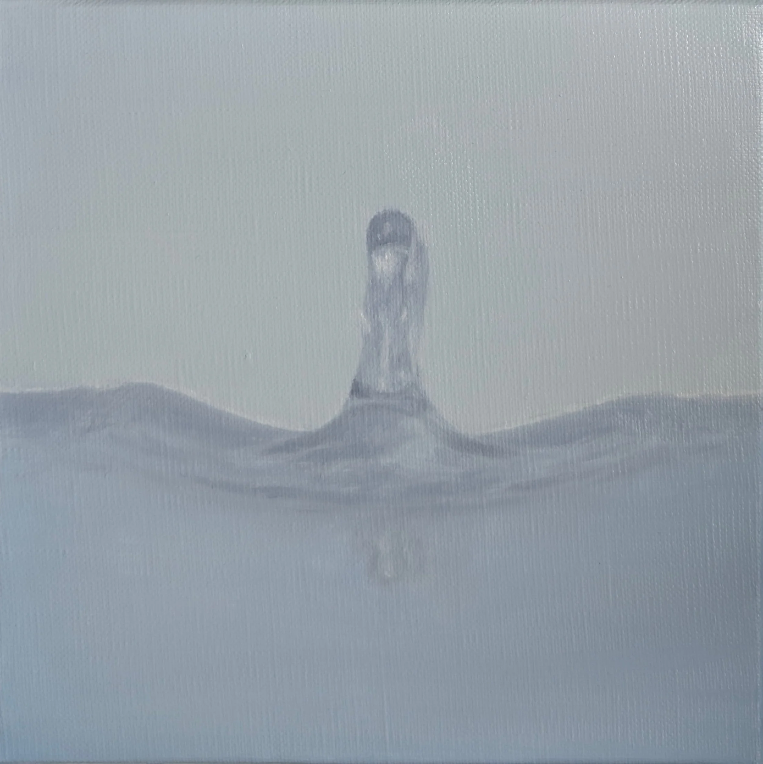 Au bain 2, huile sur toile, 20x20 cm, 2025