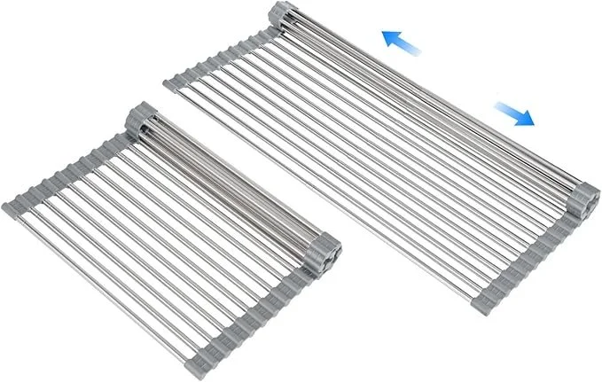 Over-the-sink dish drying rack