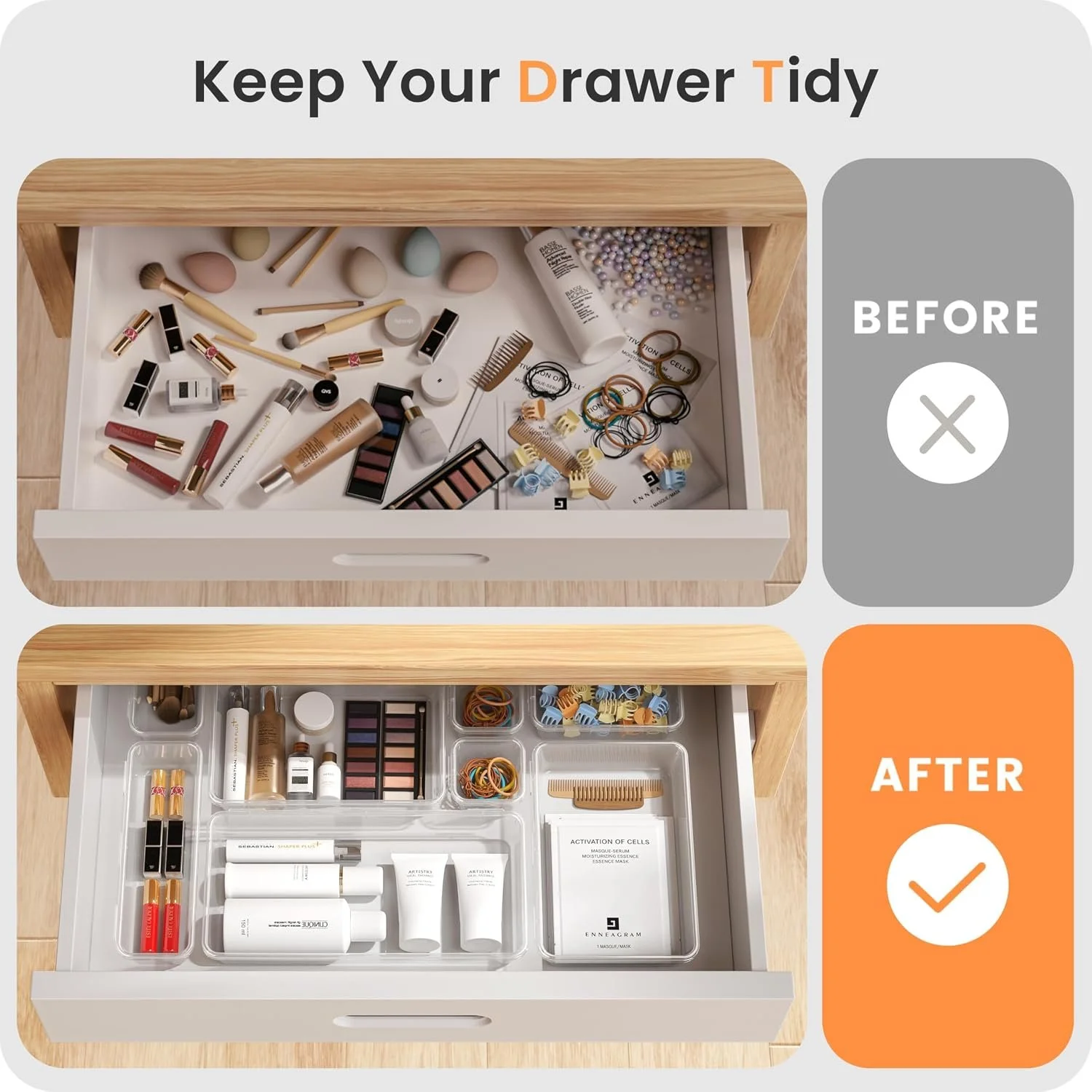 Junk drawer organizer set