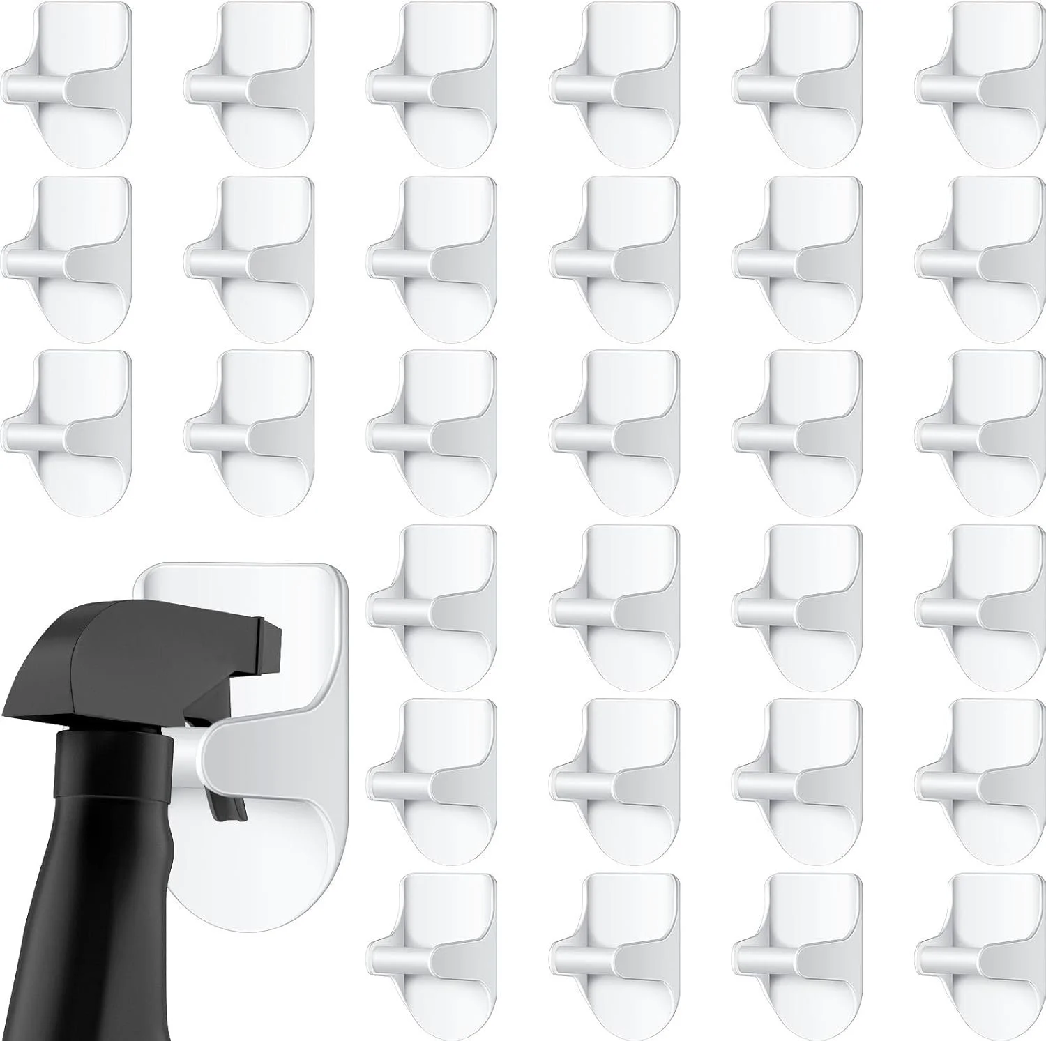 Cleaning spray bottle door mount